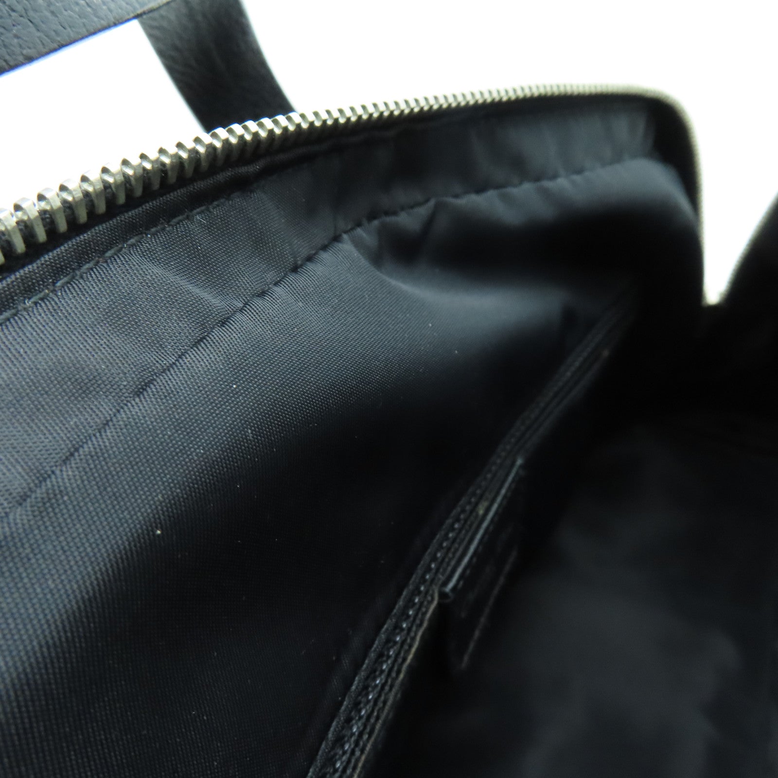 Dior 帆布Handbag銀扣手挽袋黑色