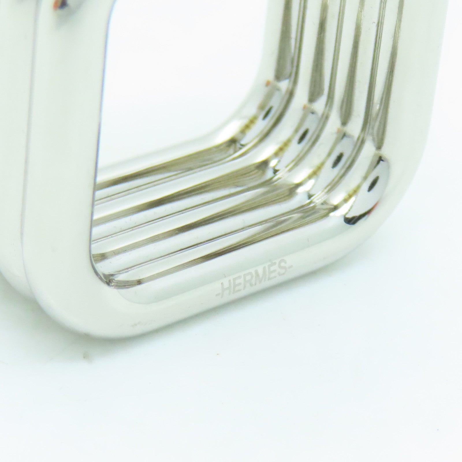 HERMES Metal Scarf Ring Scarf Buckle Gold/Silver