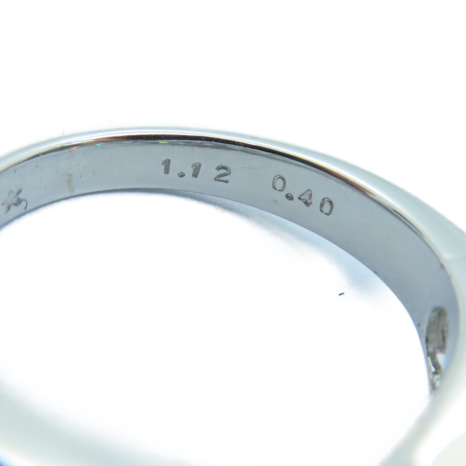 JEWELRY 18K White Gold Diamond Ring 1.52ct Diamond Ring US#5.5