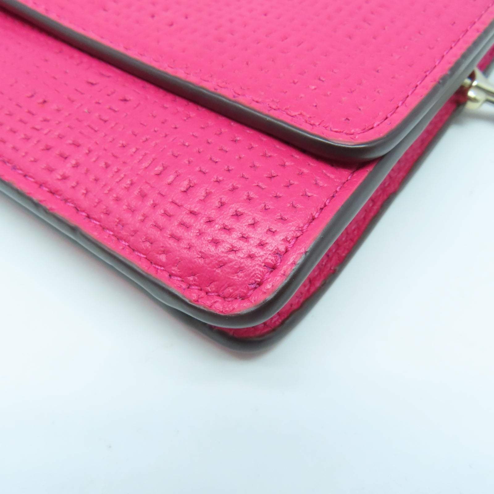 COACH 【激減優惠】牛皮皮革Shoulder Bag金扣肩背袋粉紅色