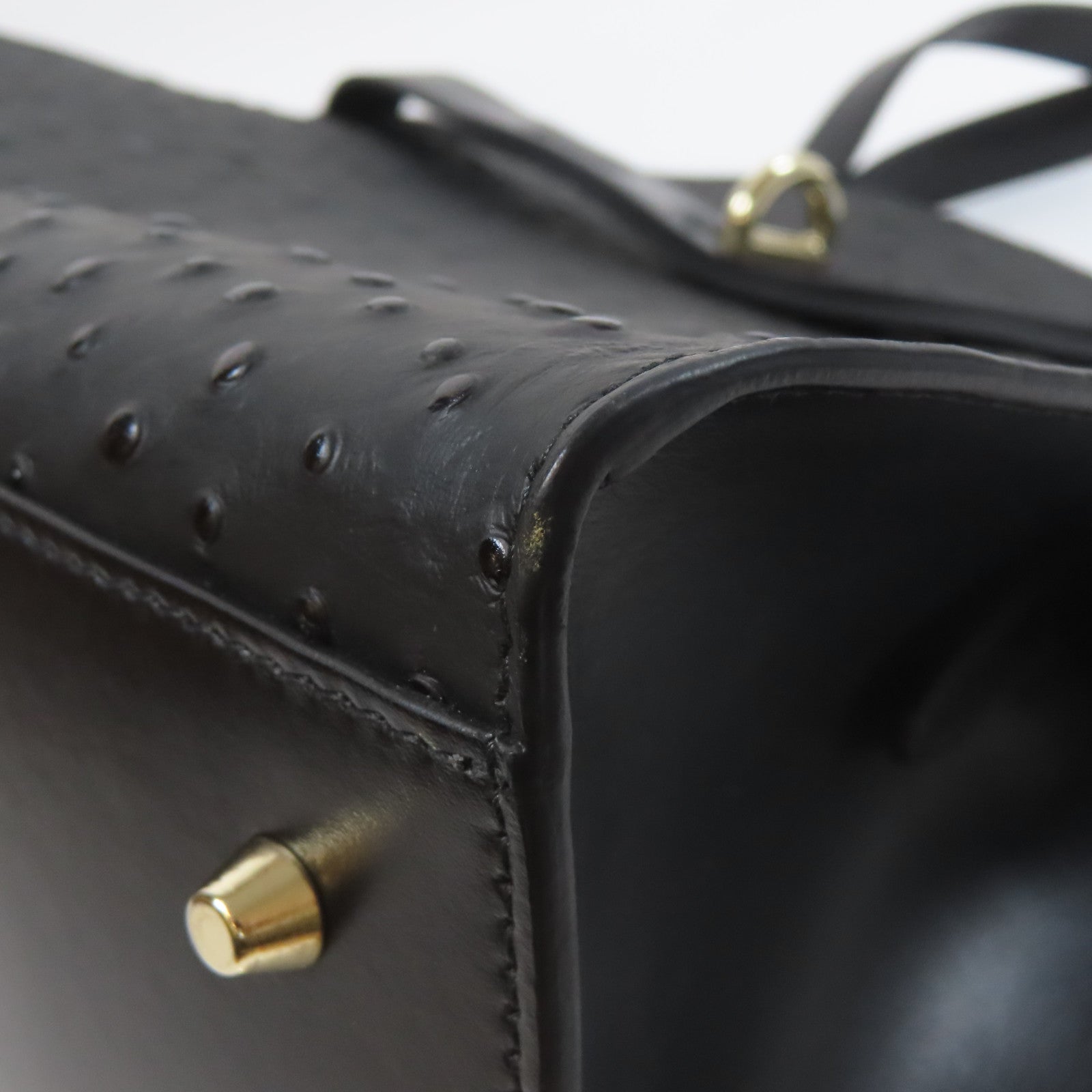 Furla 牛皮皮革Shoulder Bag銀扣手挽肩背兩用袋黑色