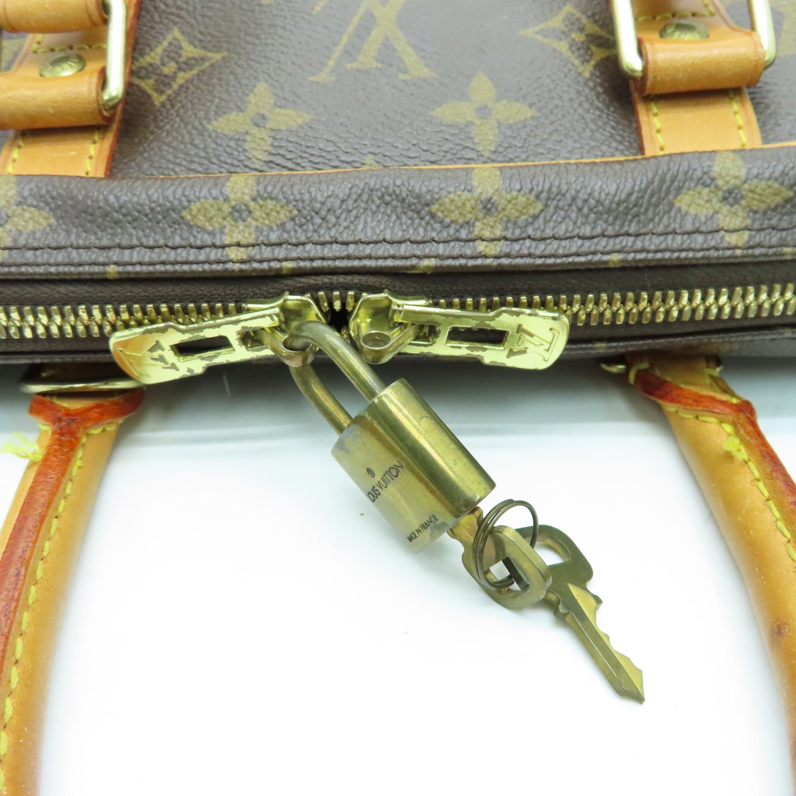 LOUIS VUITTON Monogram Briefcase金扣公事包啡色