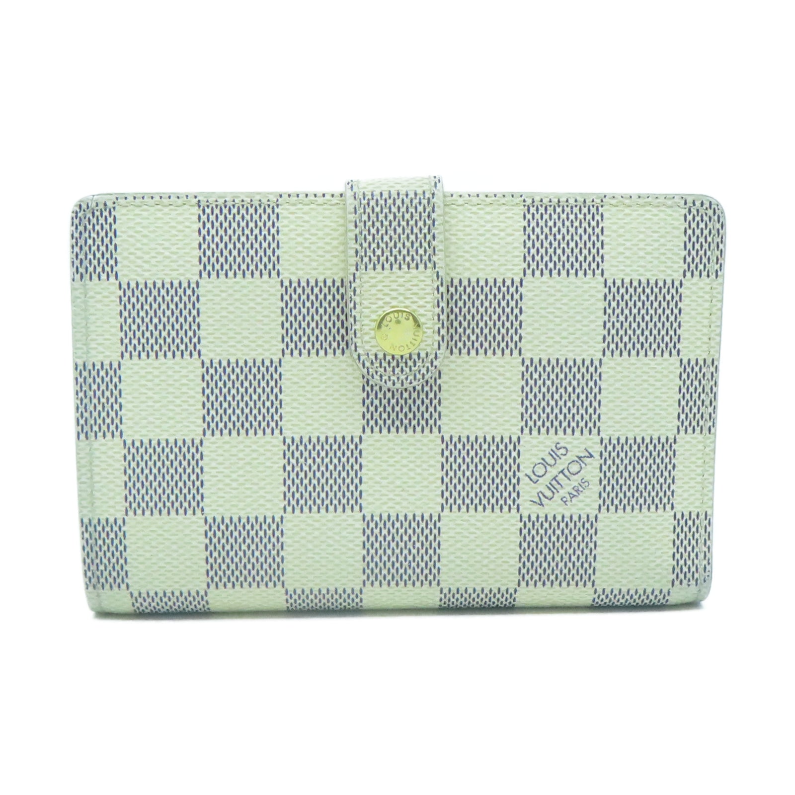LOUIS VUITTON 【激減優惠】Damier Portefeuille Viennois金扣錢包白色