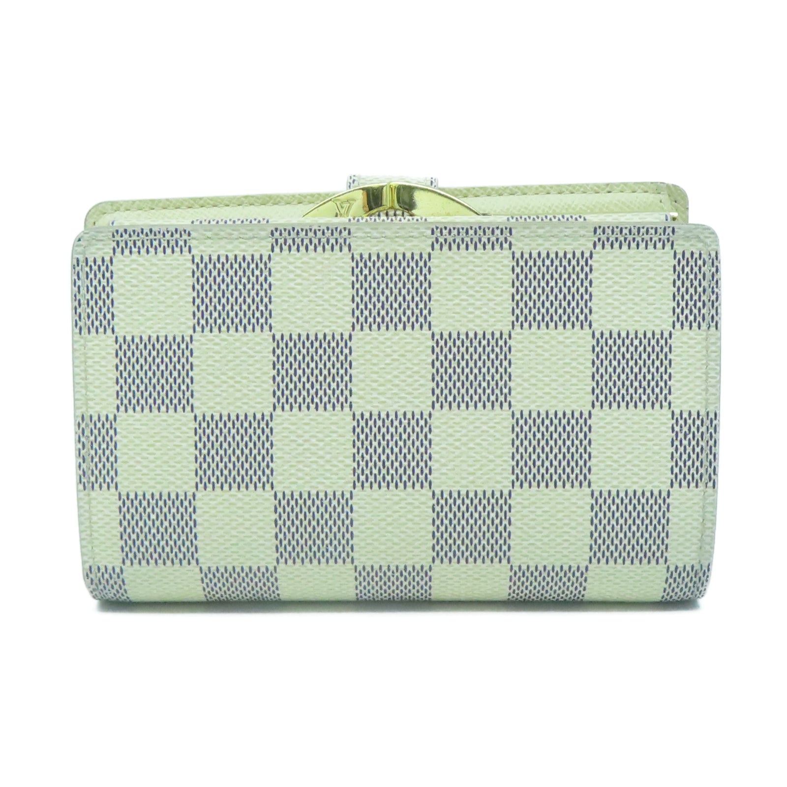 LOUIS VUITTON 【激減優惠】Damier Portefeuille Viennois金扣錢包白色