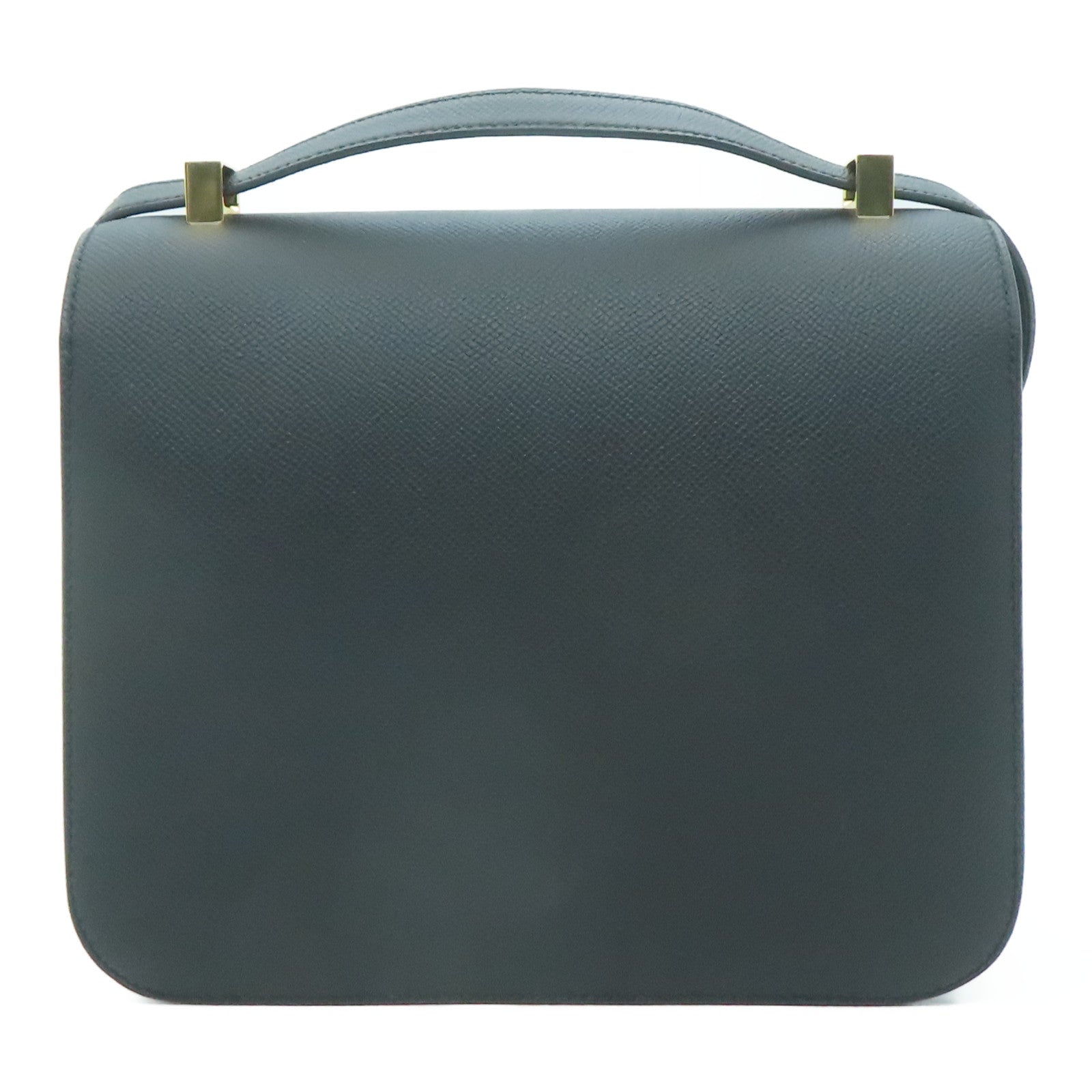 HERMES Epsom皮革Constance 24金扣肩背袋黑色