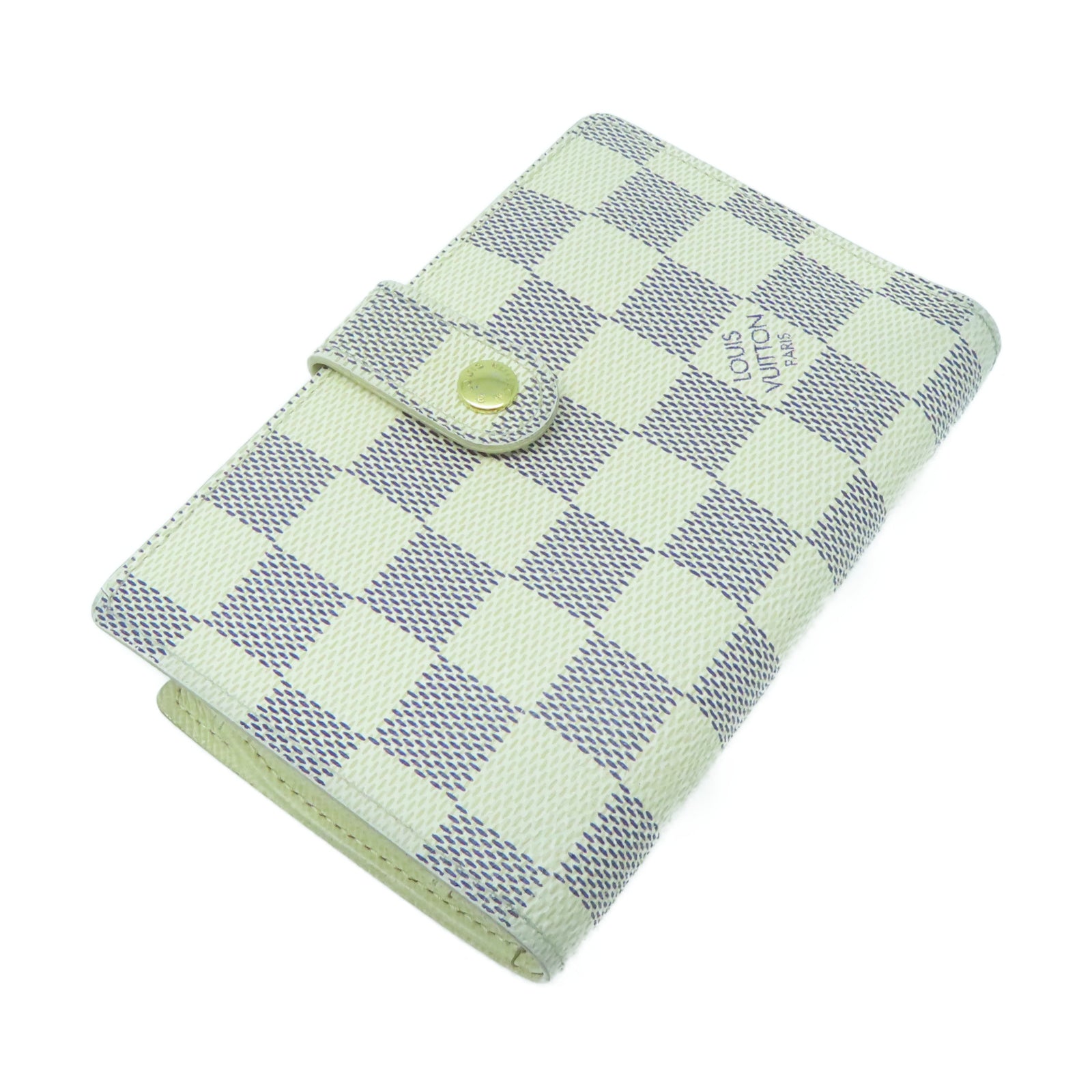 LOUIS VUITTON 【激減優惠】Damier Portefeuille Viennois金扣錢包白色