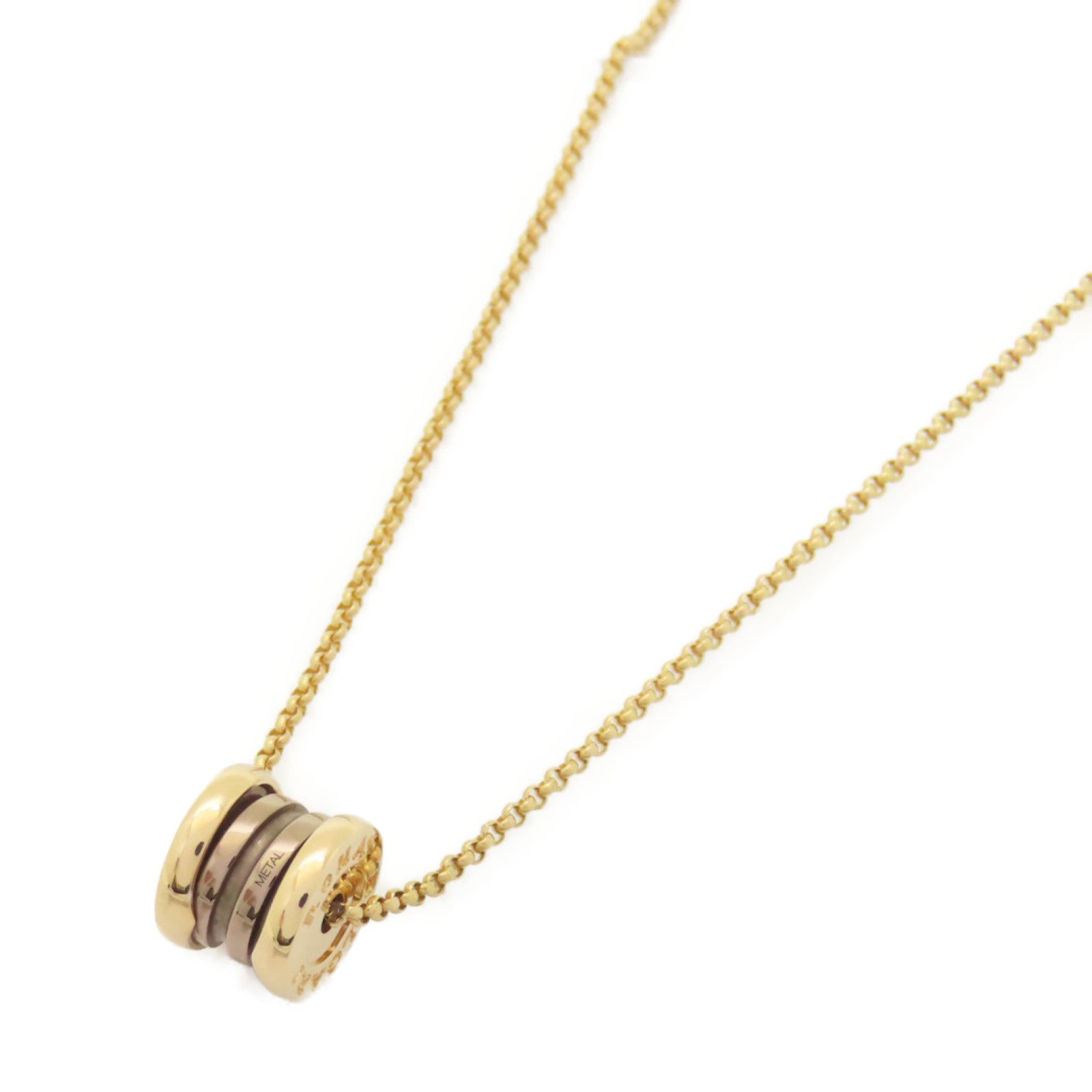 BVLGARI 18K玫瑰金B-zero1 necklace項鍊