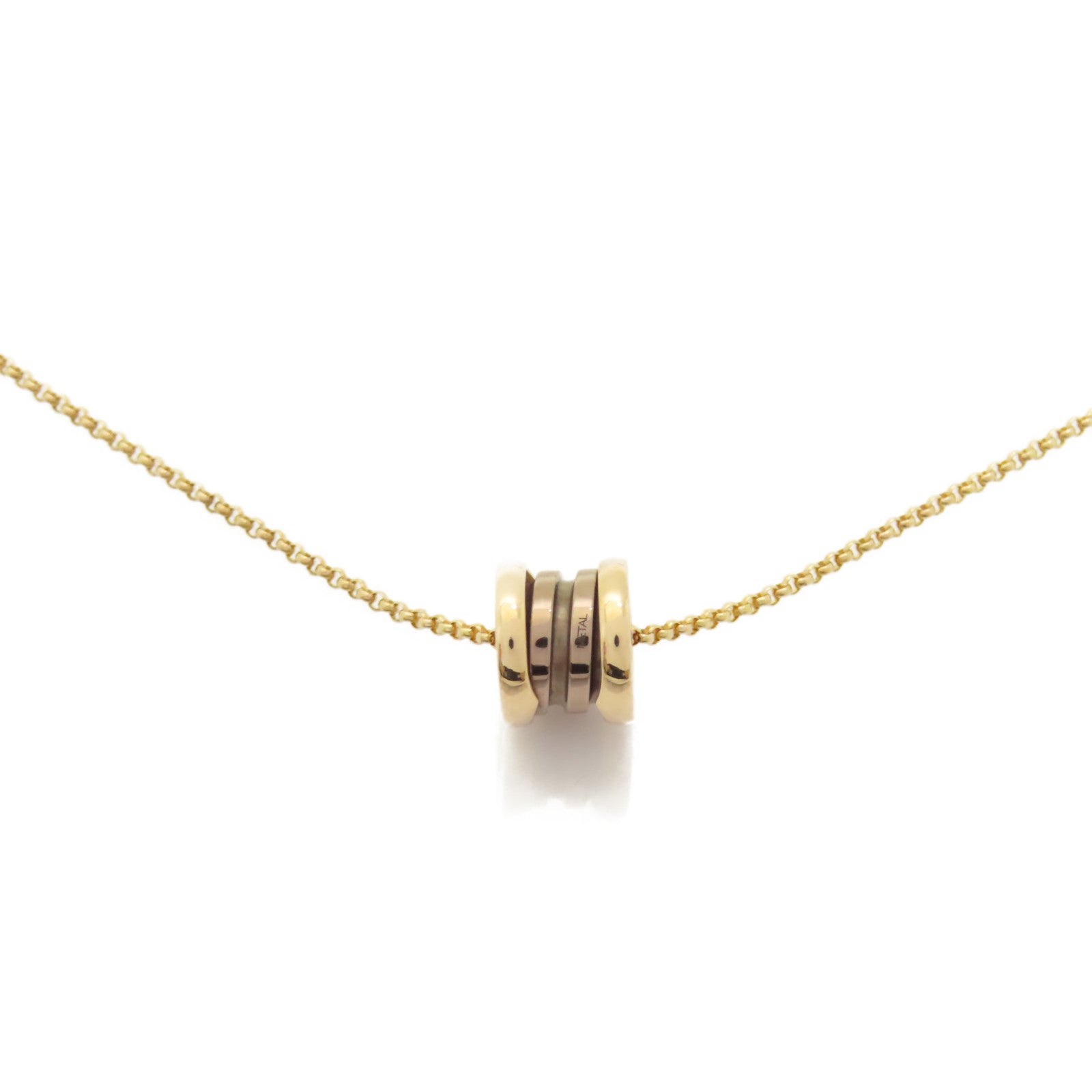 BVLGARI 18K玫瑰金B-zero1 necklace項鍊