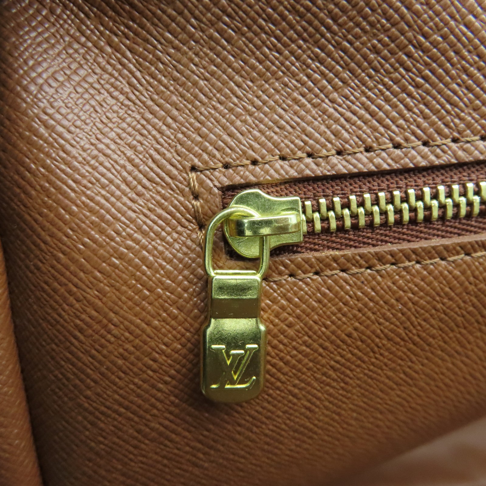LOUIS VUITTON Monogram Briefcase金扣公事包啡色