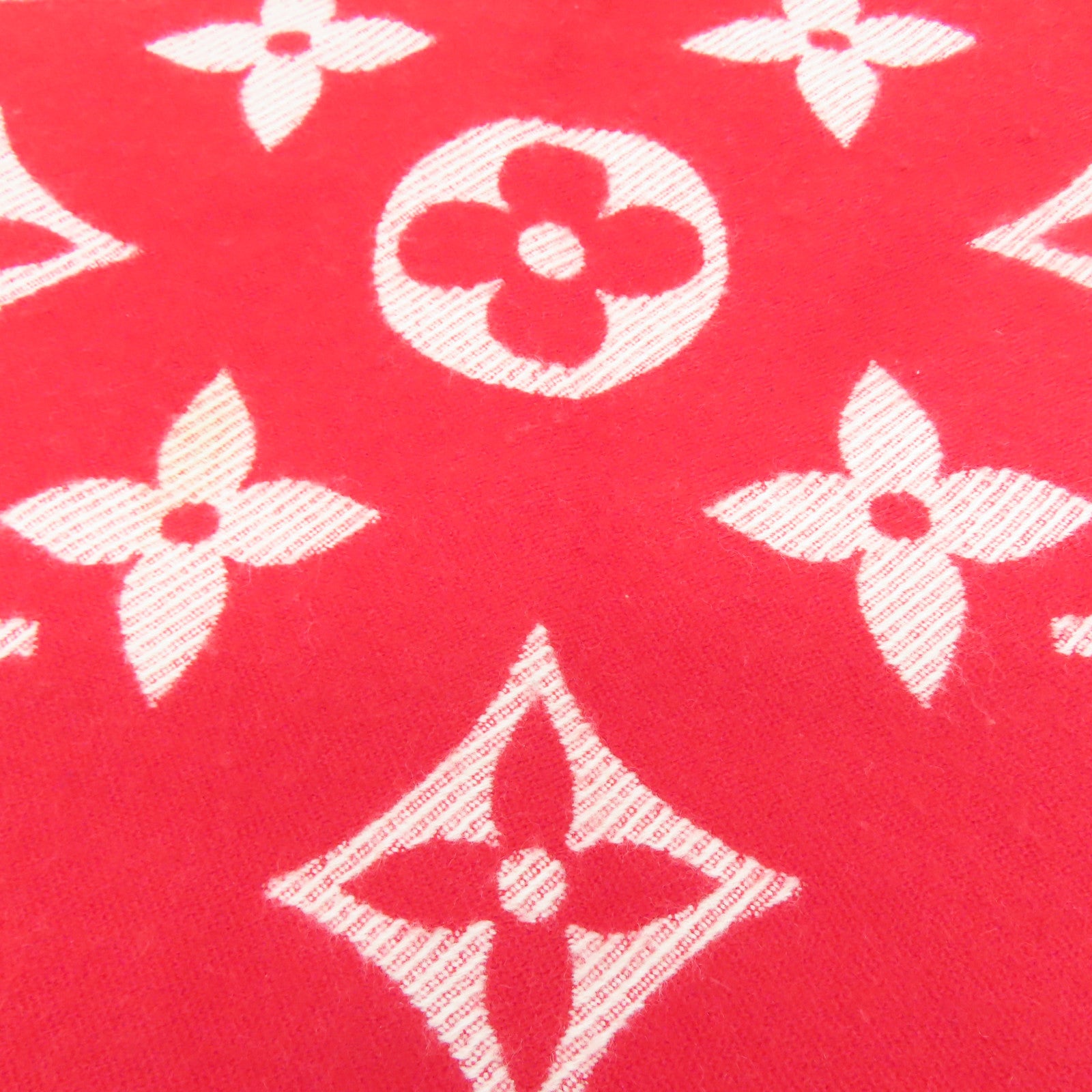 LOUIS VUITTON 羊毛Simply LV Scarf圍巾紅色