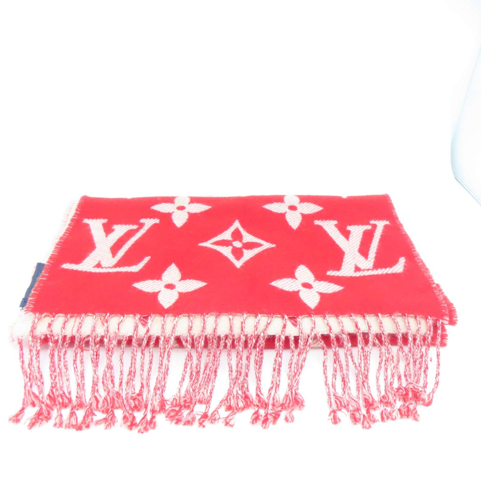 LOUIS VUITTON 羊毛Simply LV Scarf圍巾紅色