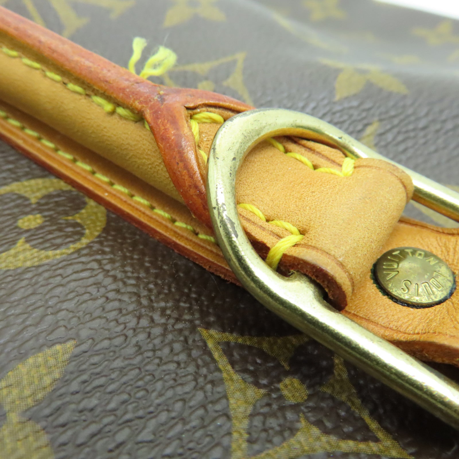 LOUIS VUITTON Monogram Briefcase金扣公事包啡色