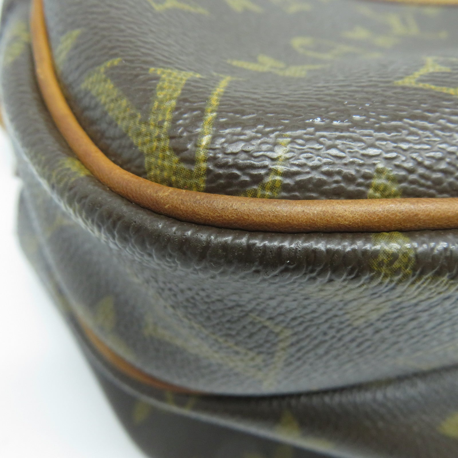 LOUIS VUITTON Monogram Reporter金扣肩背袋啡色