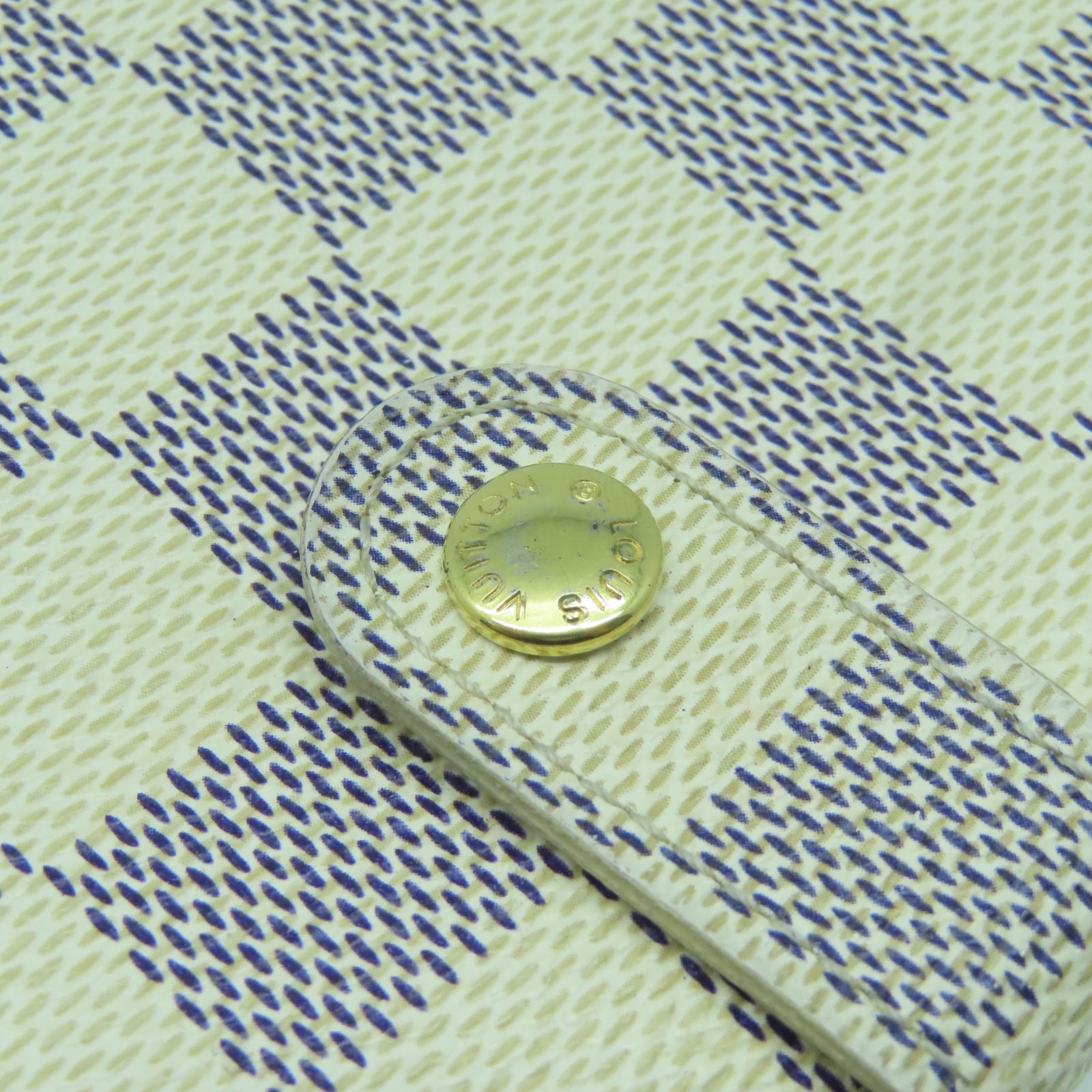 LOUIS VUITTON 【激減優惠】Damier Portefeuille Viennois金扣錢包白色