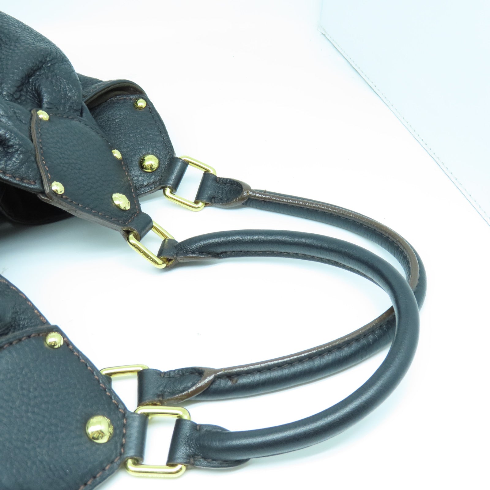 LOUIS VUITTON Mahina Mahina XL金扣肩背袋黑色