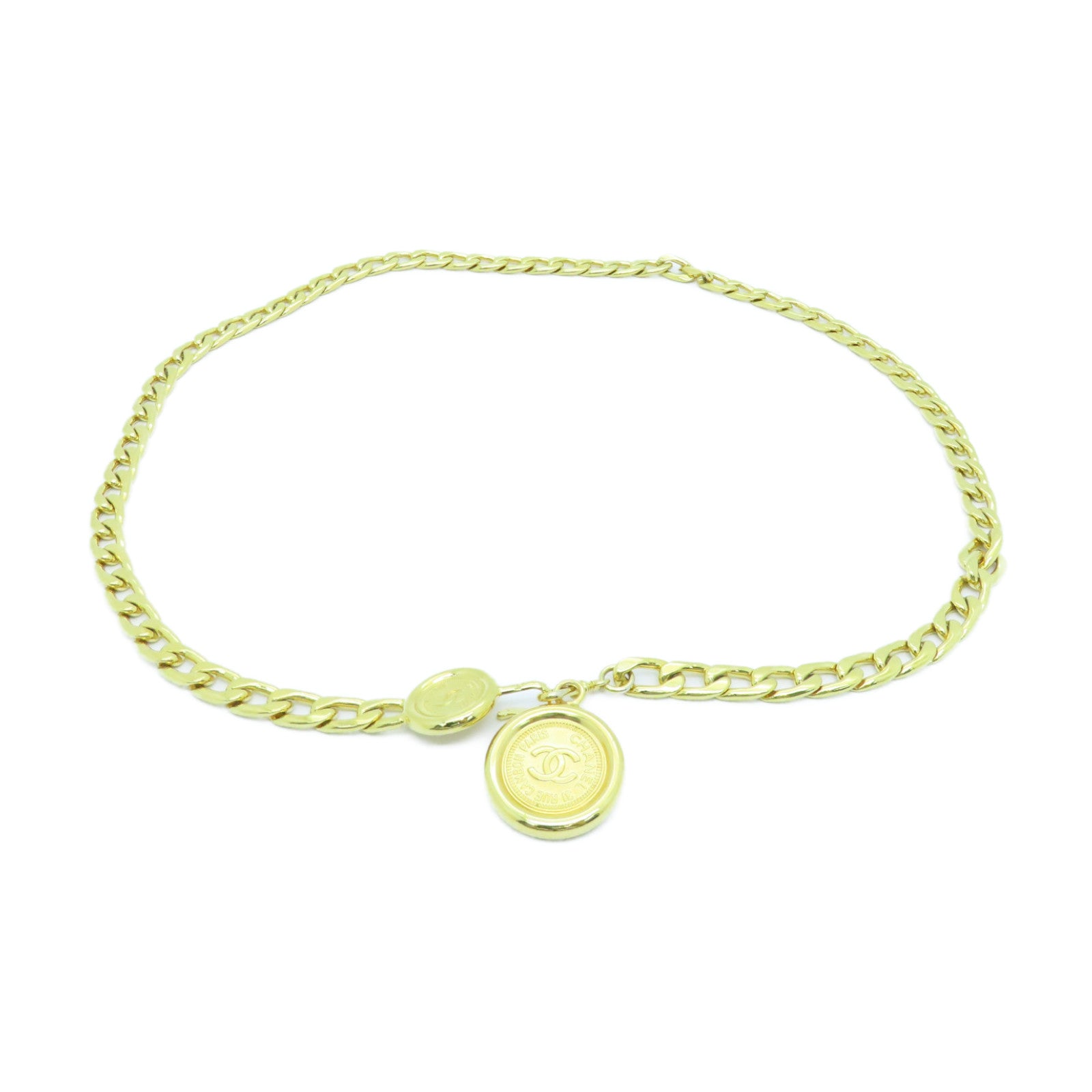 CHANEL 金属Chain Belt皮带金色