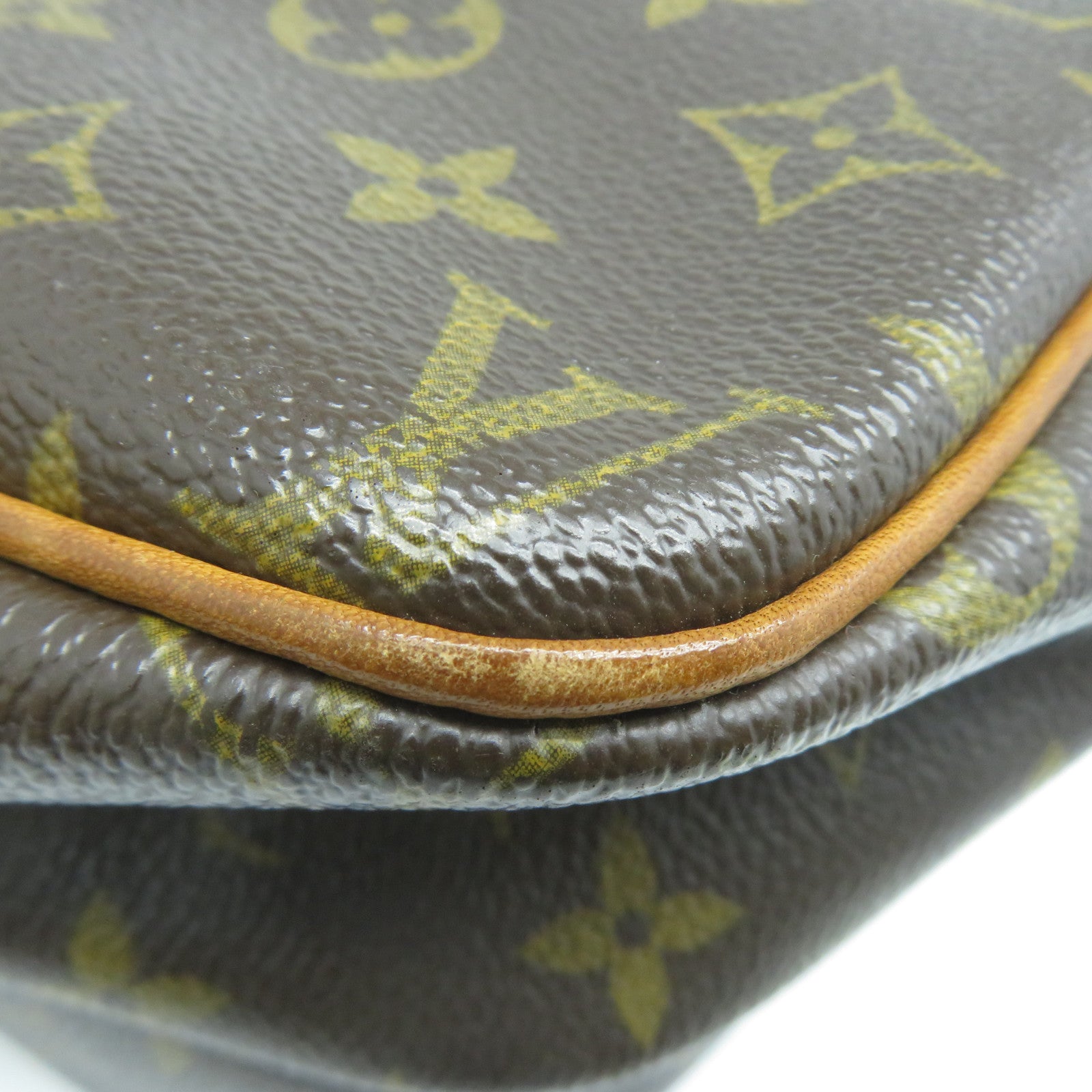 LOUIS VUITTON Monogram Reporter金扣肩背袋啡色