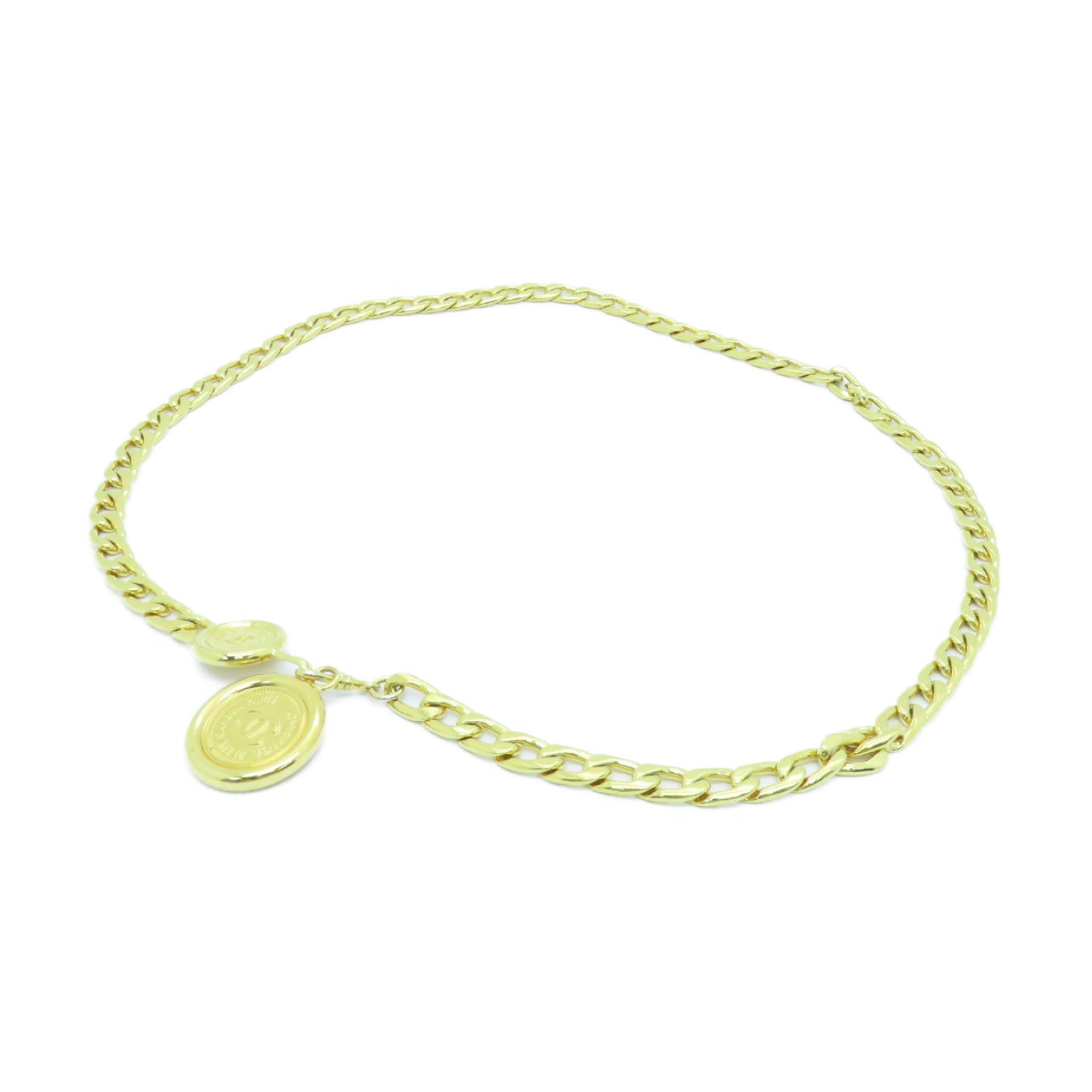 CHANEL 金属Chain Belt皮带金色