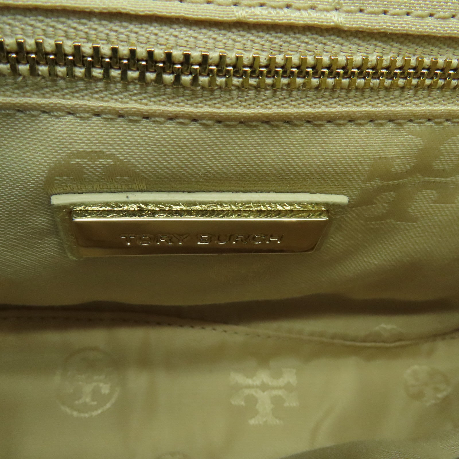 Tory Burch cowhide leather Chain Shoulder Bag gold buckle shoulder bag gold