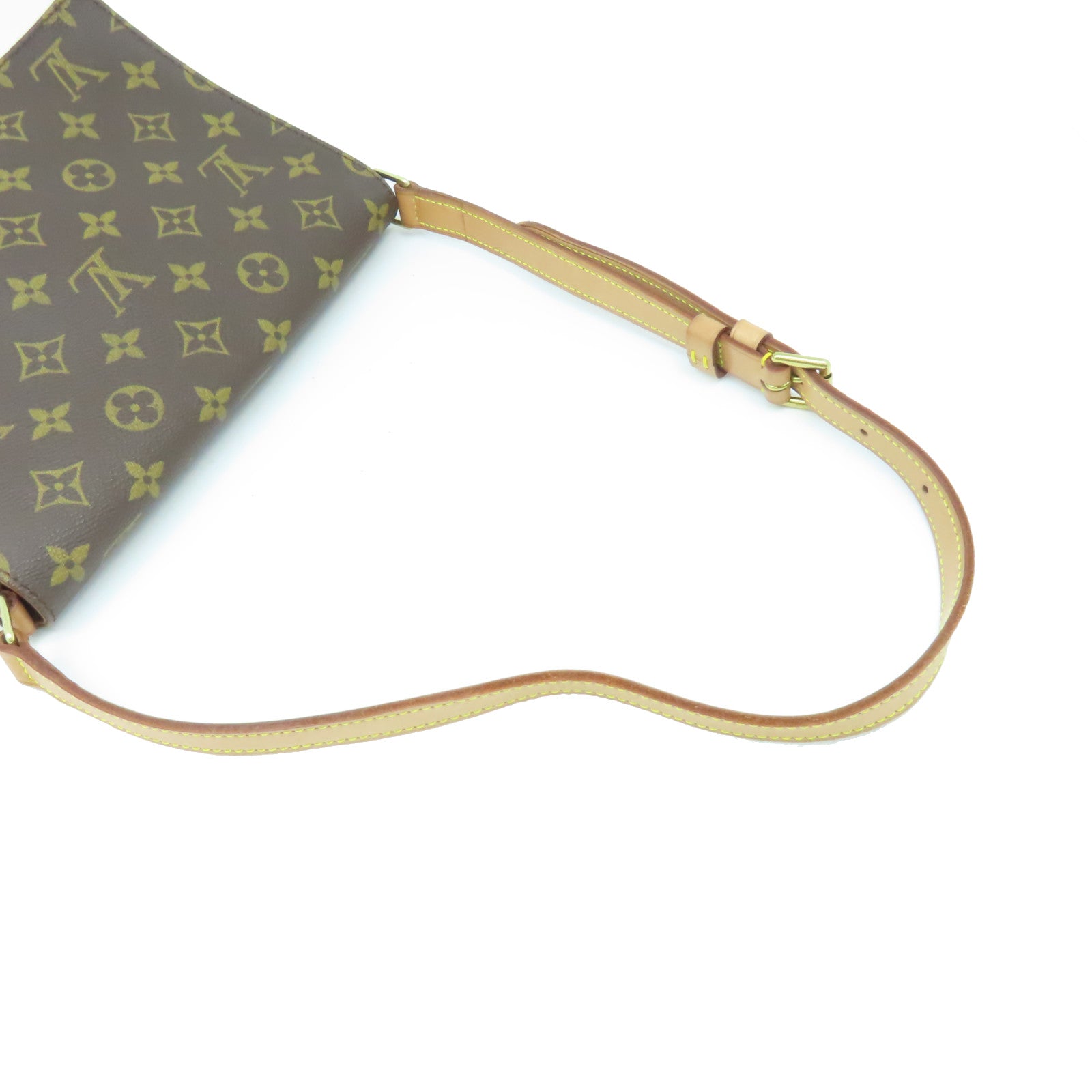 LOUIS VUITTON Monogram Musette Tango Shoulder Bag金扣肩背袋啡色