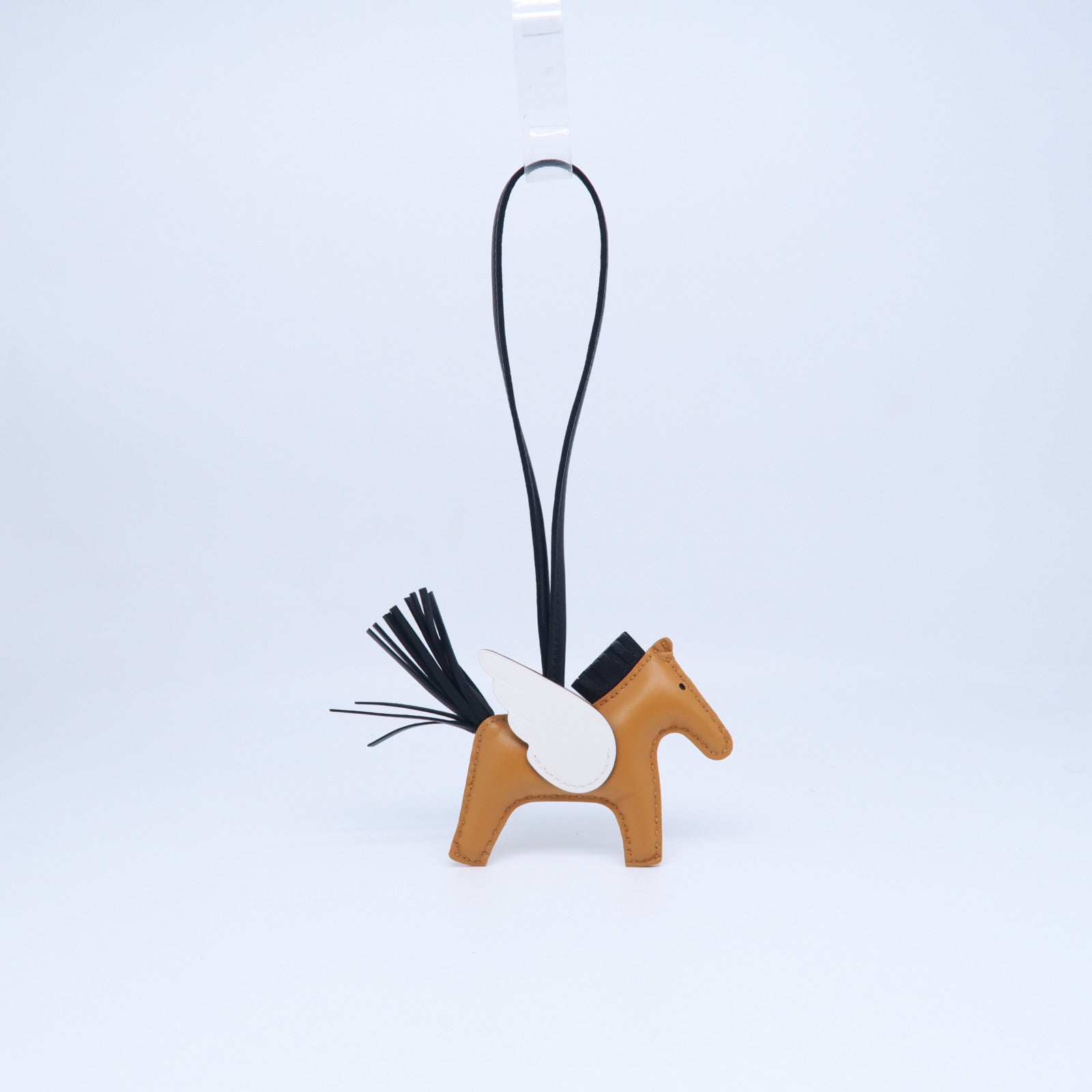 HERMES Swift皮革Rodeo Pegase PM Charm挂饰芝麻色