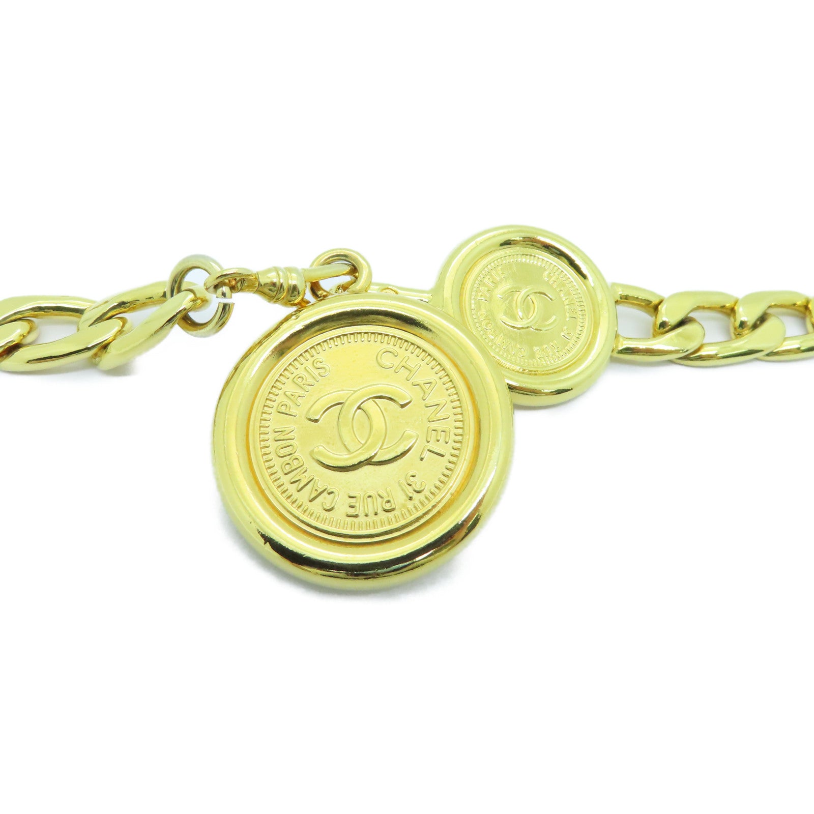 CHANEL 金属Chain Belt皮带金色