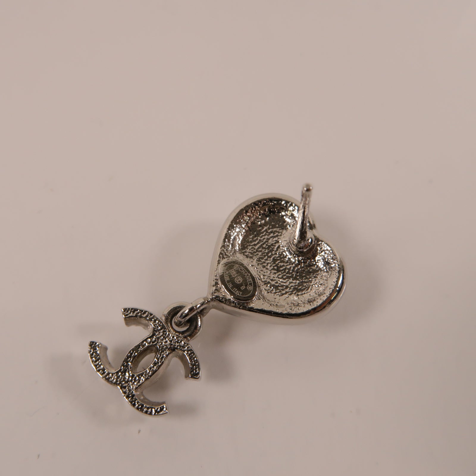 CHANEL 水晶Earrings耳環白色/銀色