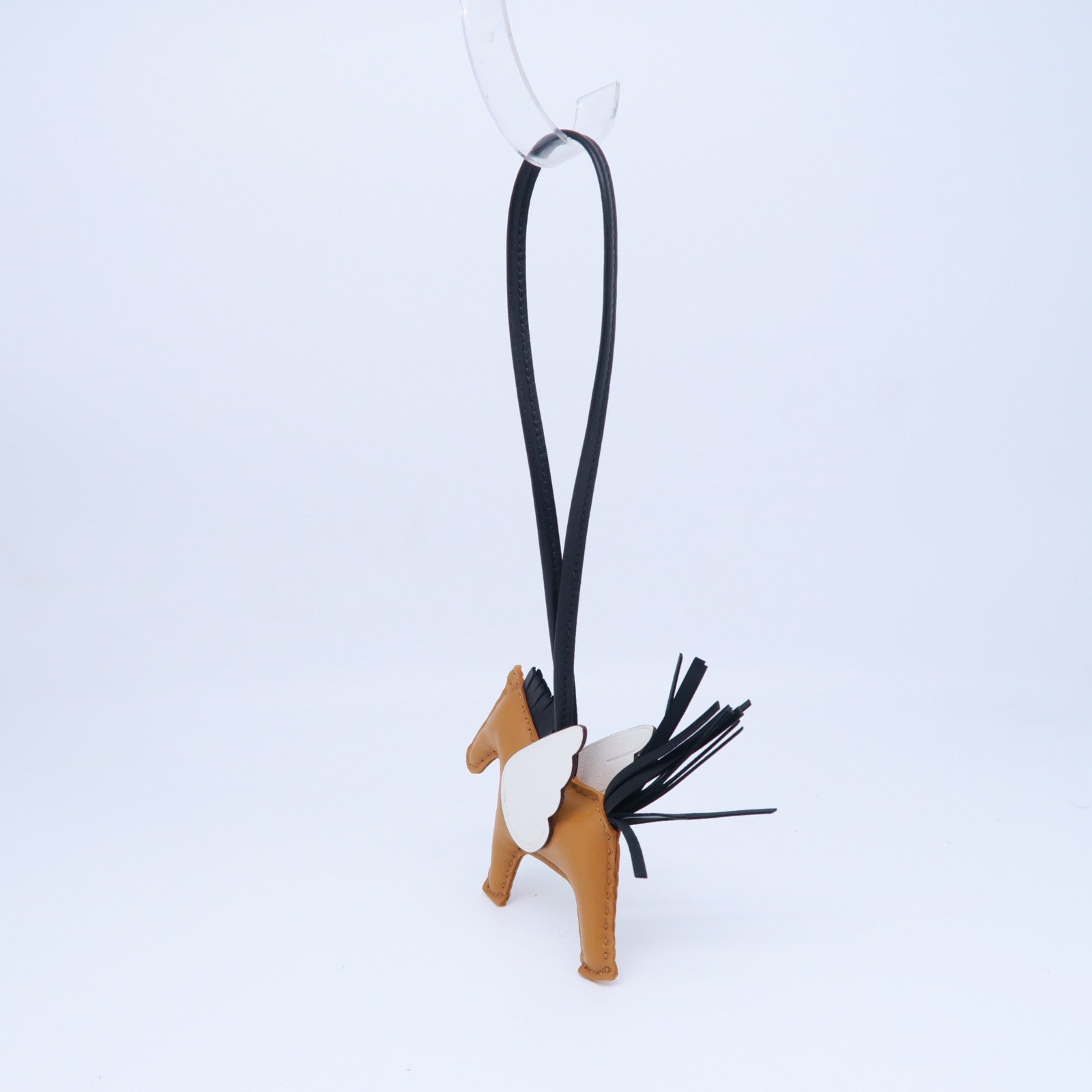 HERMES Swift皮革Rodeo Pegase PM Charm挂饰芝麻色