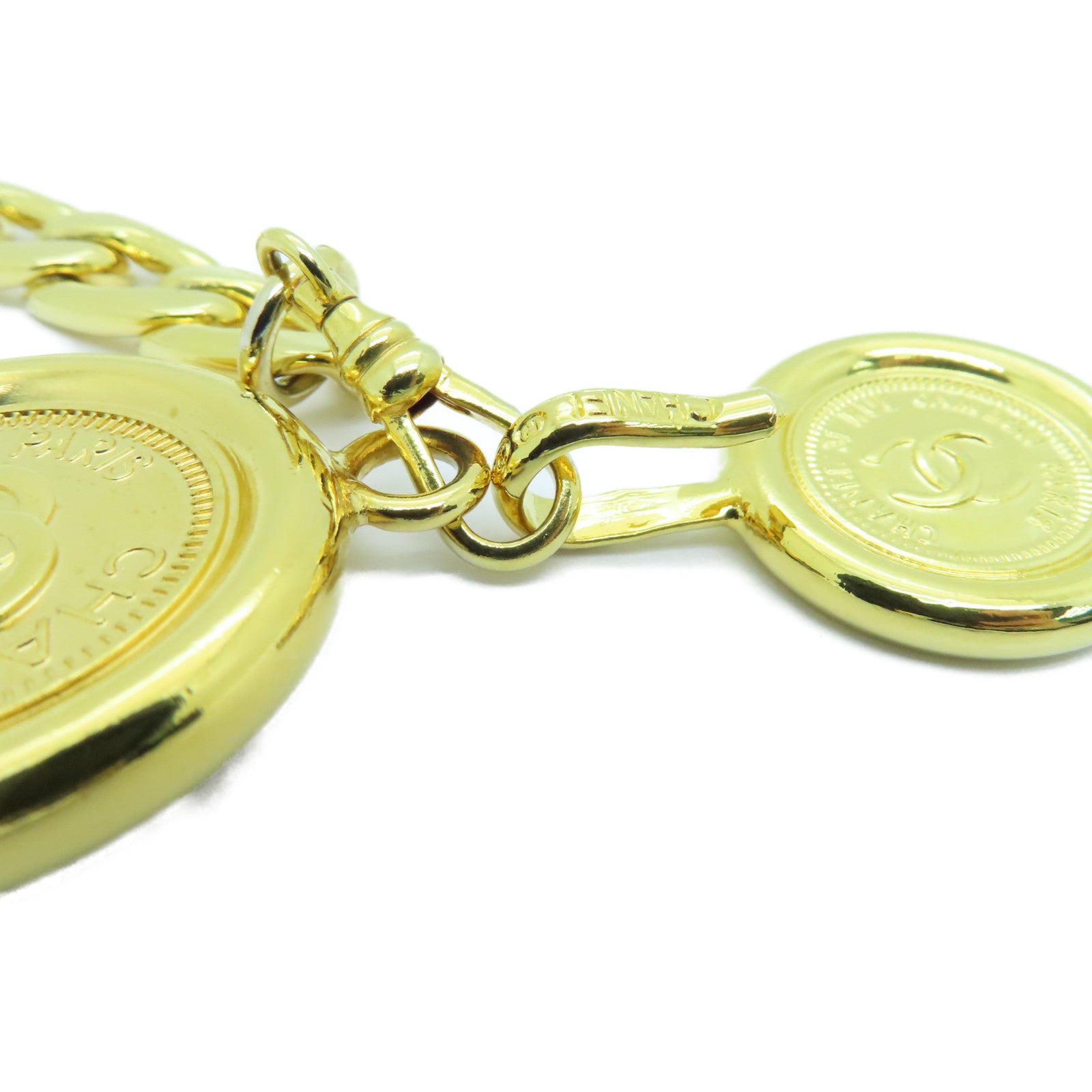 CHANEL 金属Chain Belt皮带金色