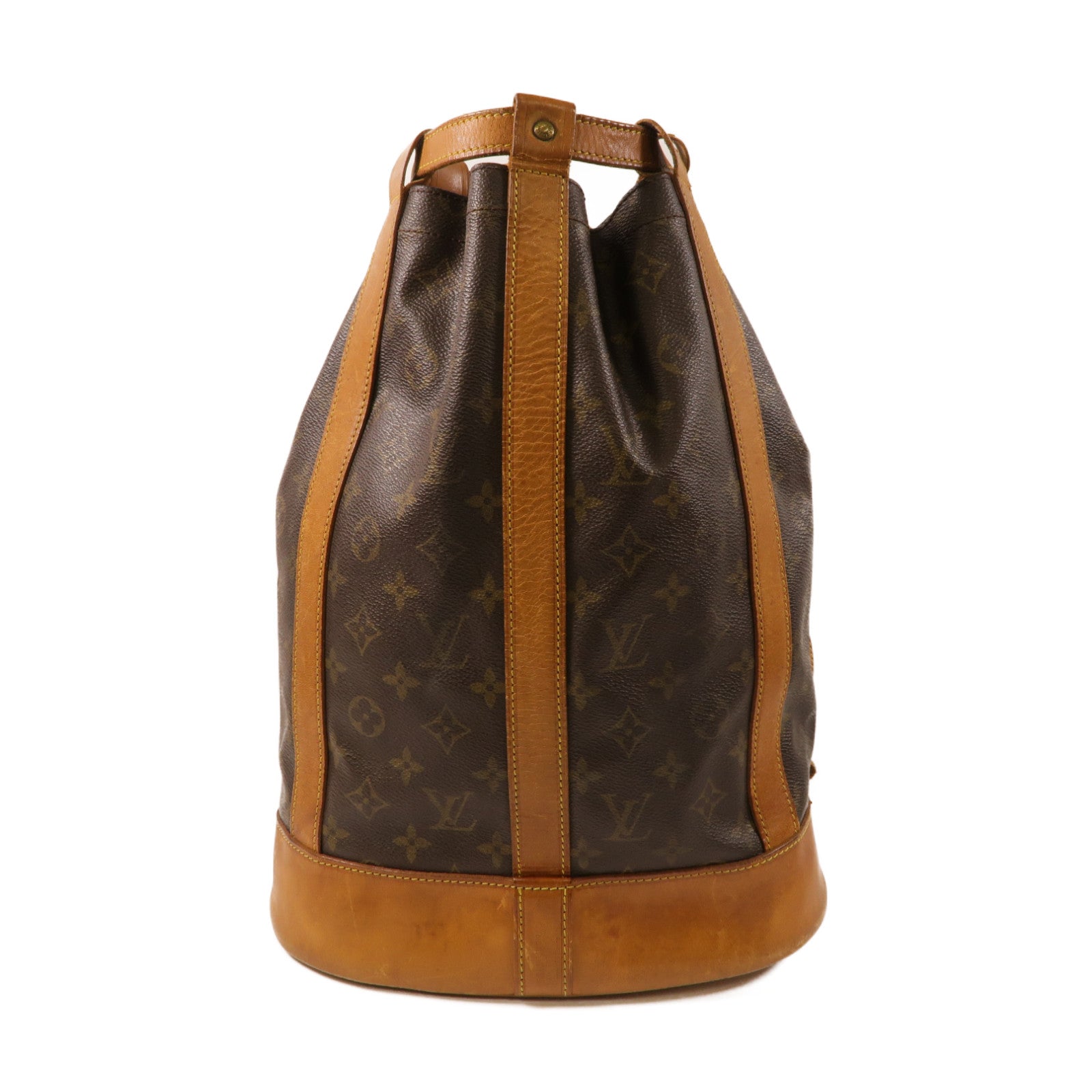 LOUIS VUITTON Monogram Randne PM金扣肩背袋啡色