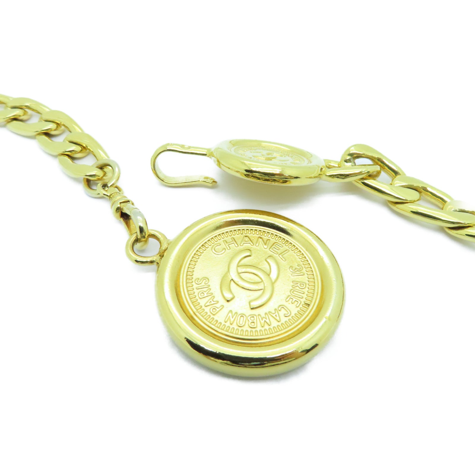 CHANEL 金属Chain Belt皮带金色