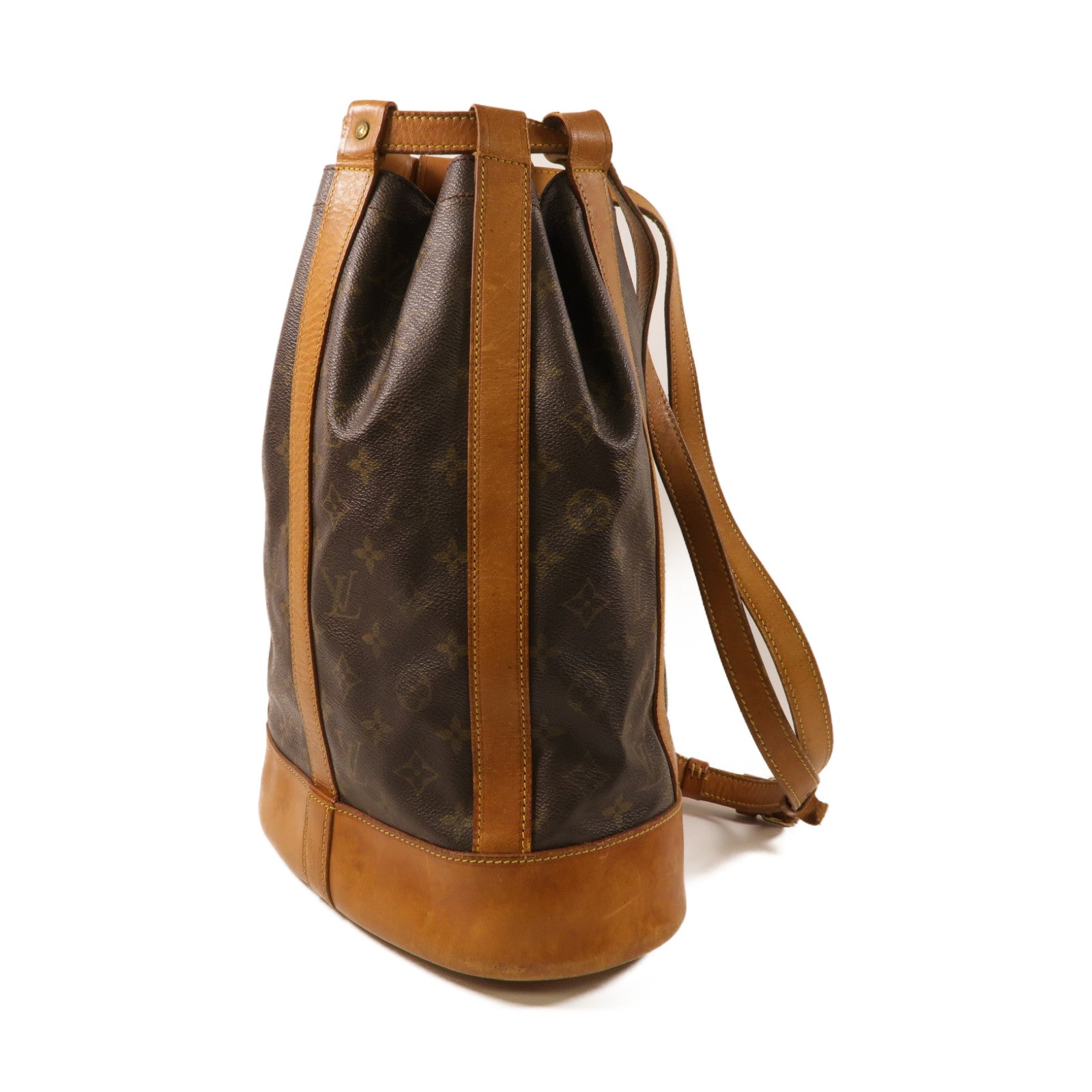 LOUIS VUITTON Monogram Randne PM金扣肩背袋啡色