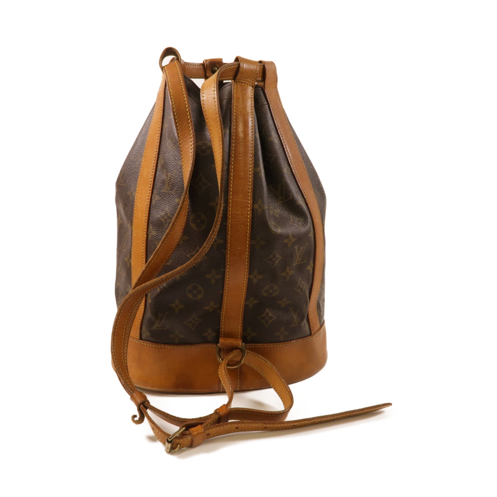 LOUIS VUITTON Monogram Randne PM金扣肩背袋啡色