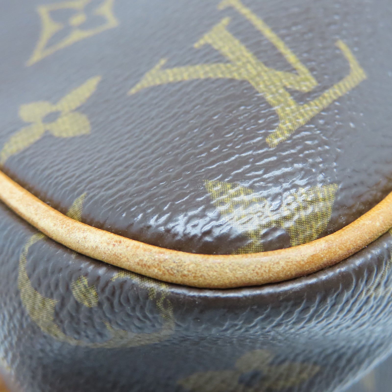 LOUIS VUITTON Monogram Viva Cite MM金扣肩背袋棕色