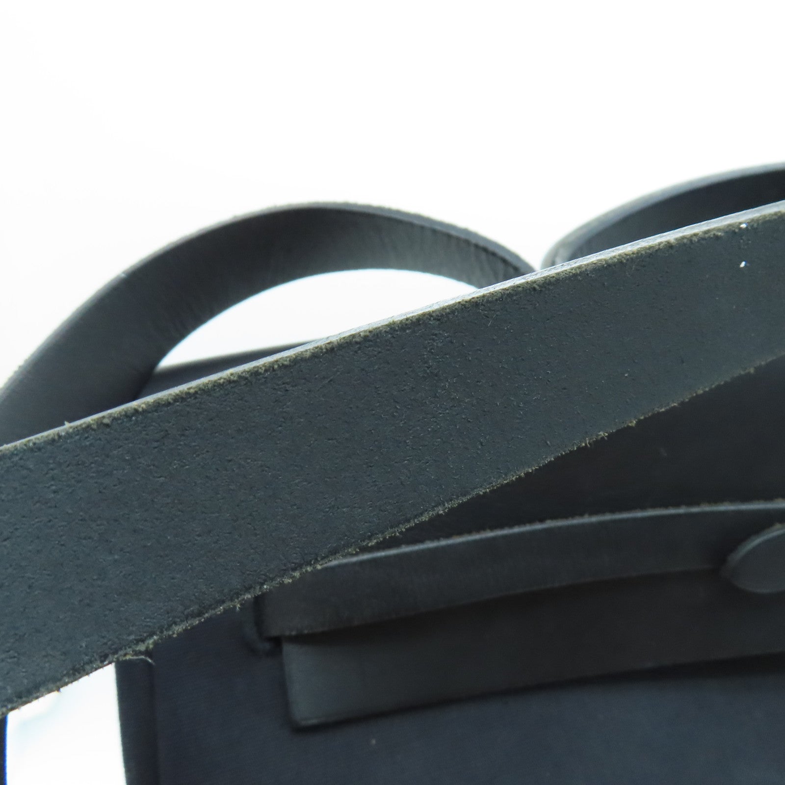 HERMES 帆布Herbag MM銀扣手挽肩背兩用袋黑色