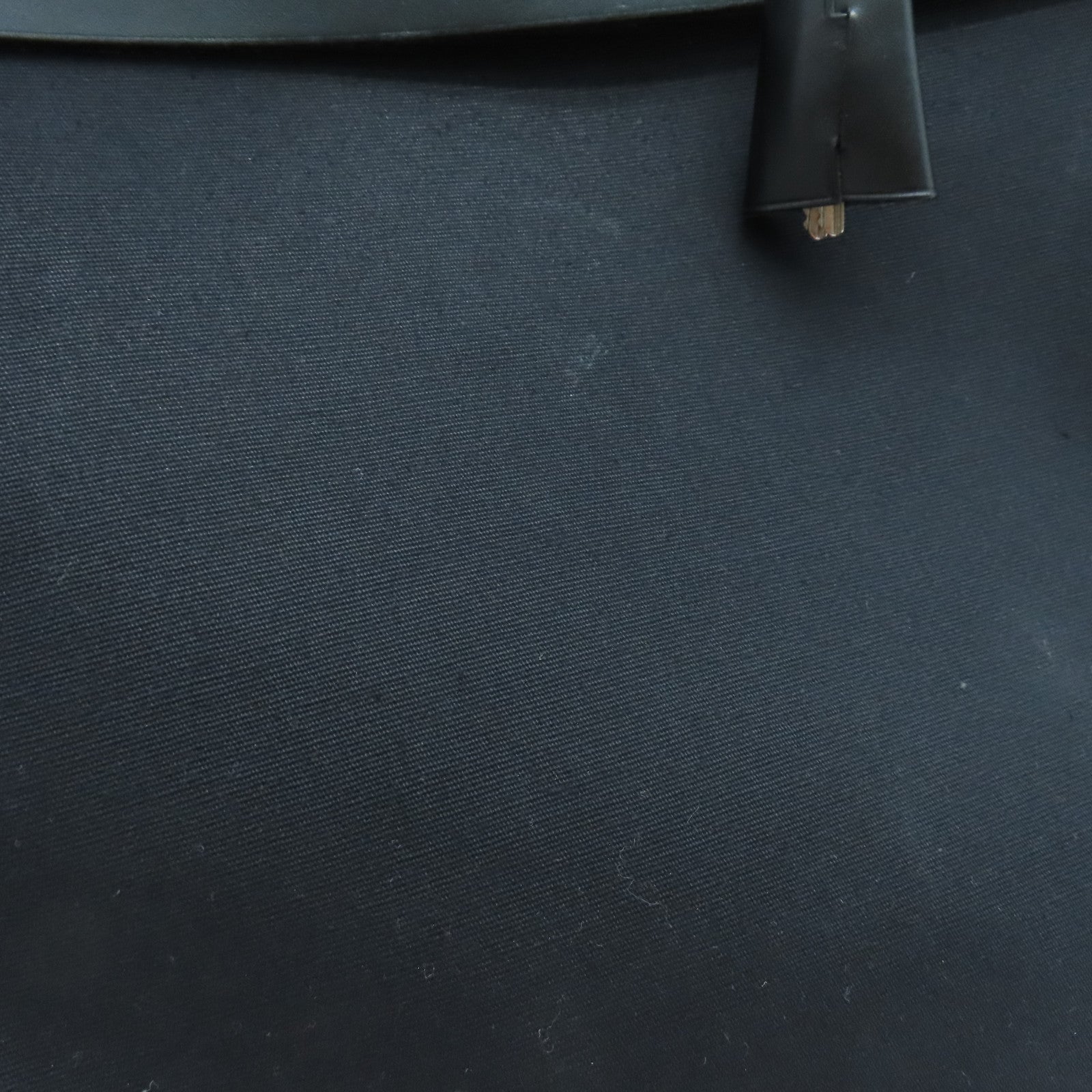 HERMES 帆布Herbag MM銀扣手挽肩背兩用袋黑色