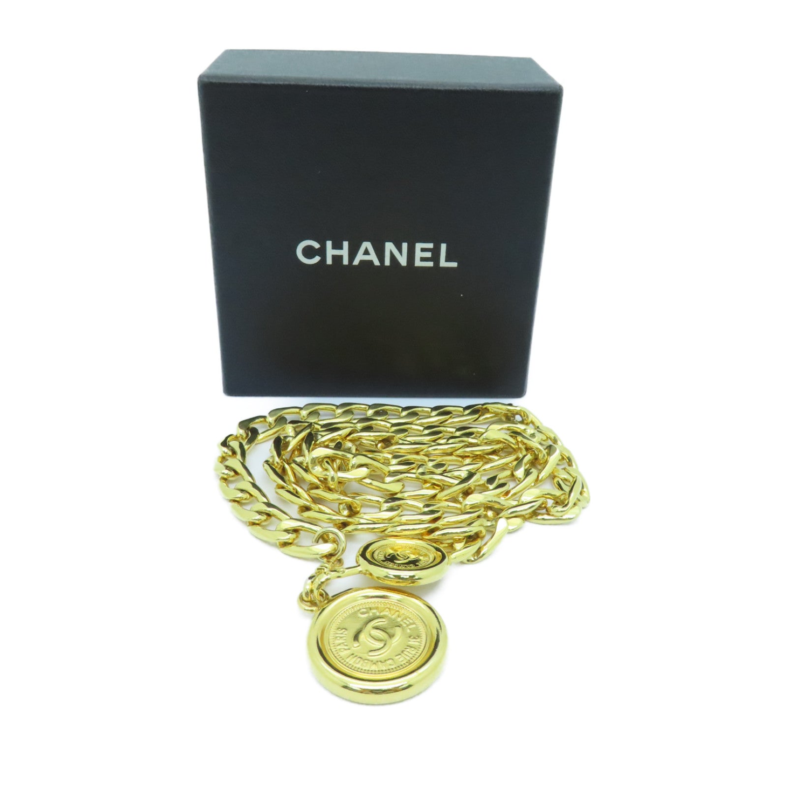 CHANEL 金属Chain Belt皮带金色