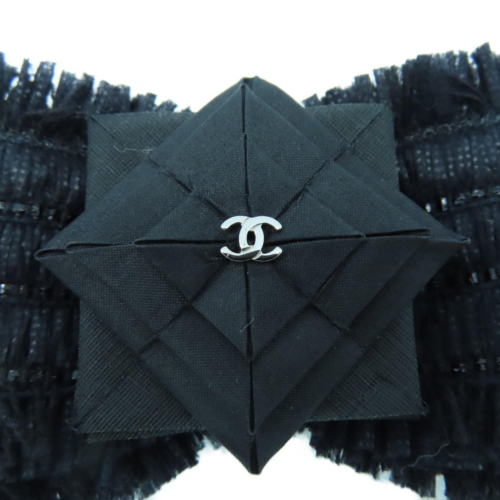 CHANEL 布料Brooch胸針黑色
