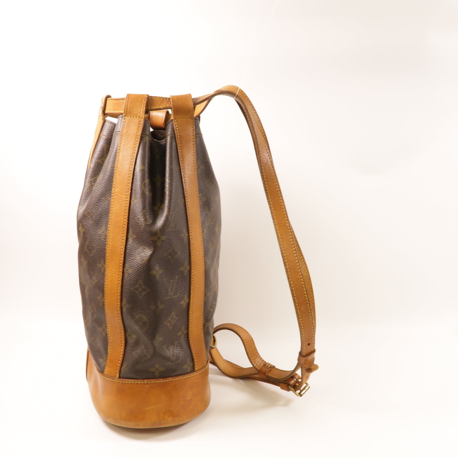 LOUIS VUITTON Monogram Randne PM金扣肩背袋啡色