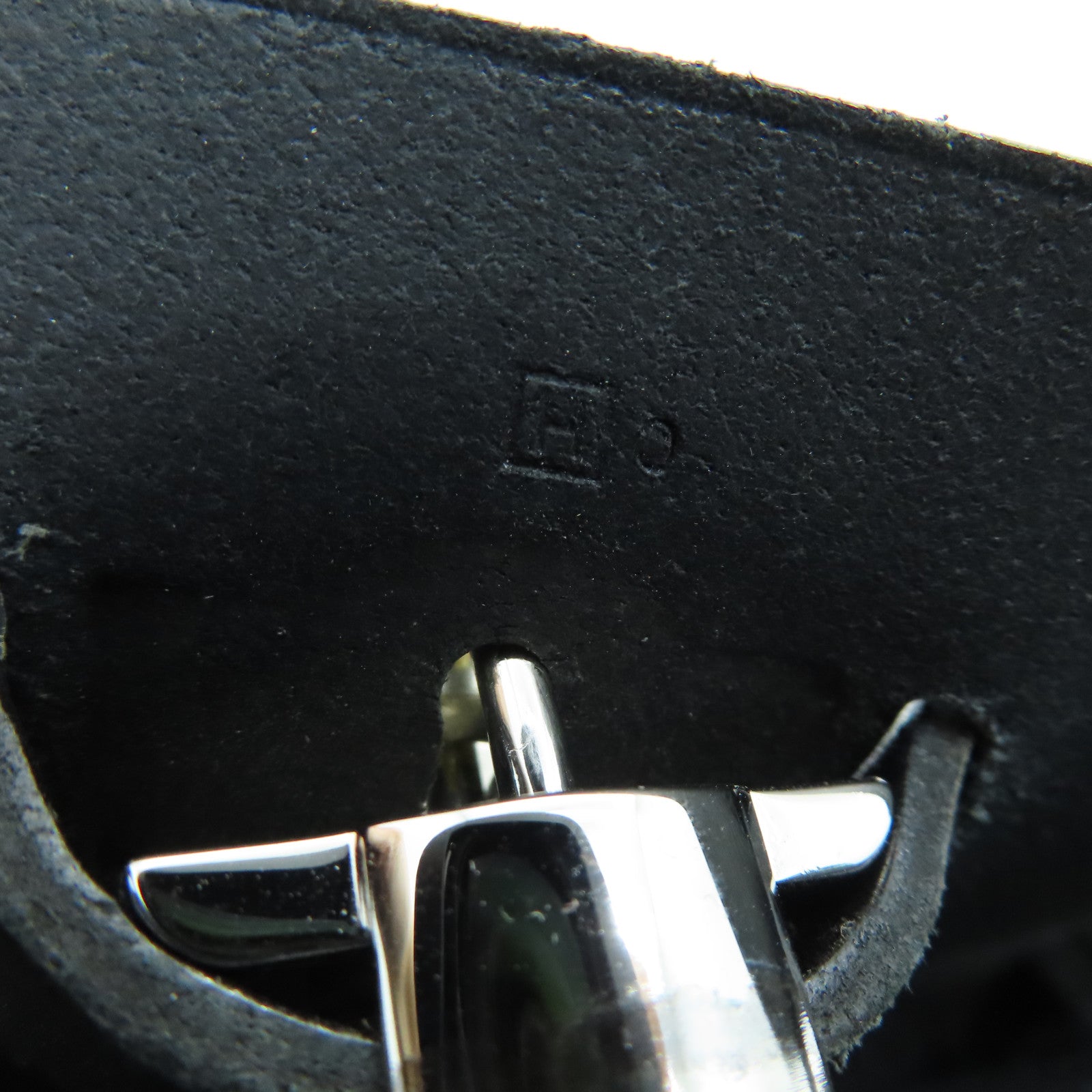 HERMES 帆布Herbag MM銀扣手挽肩背兩用袋黑色