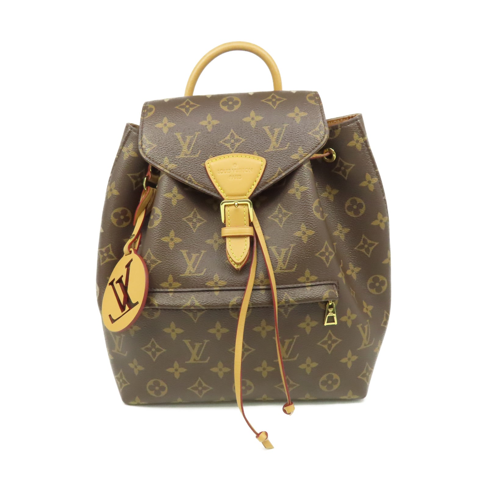 LOUIS VUITTON Monogram Moutsouris PM Backpack金扣背包啡色