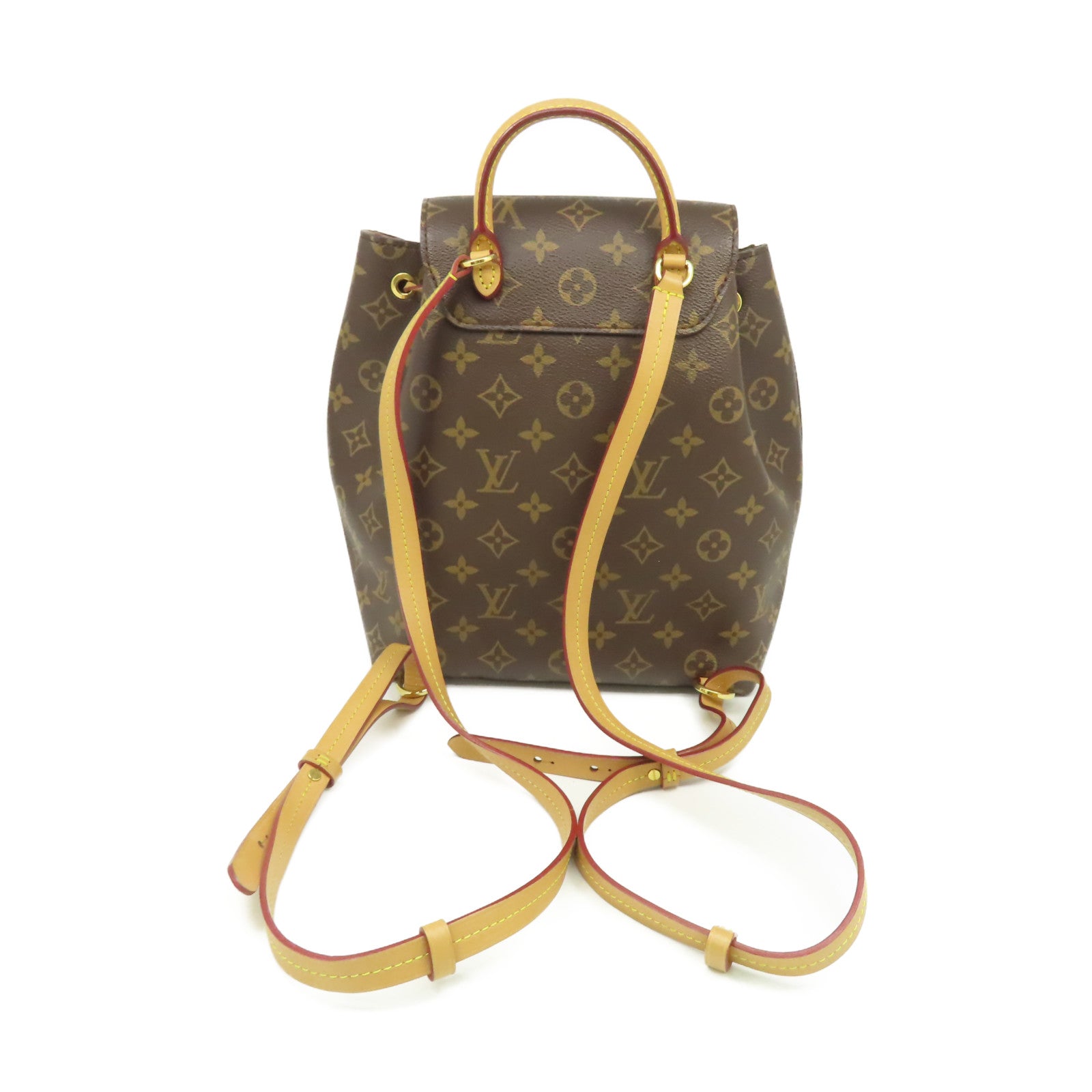 LOUIS VUITTON Monogram Moutsouris PM Backpack金扣背包啡色