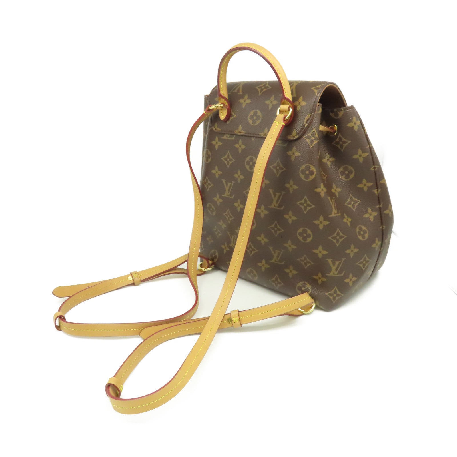 LOUIS VUITTON Monogram Moutsouris PM Backpack金扣背包啡色