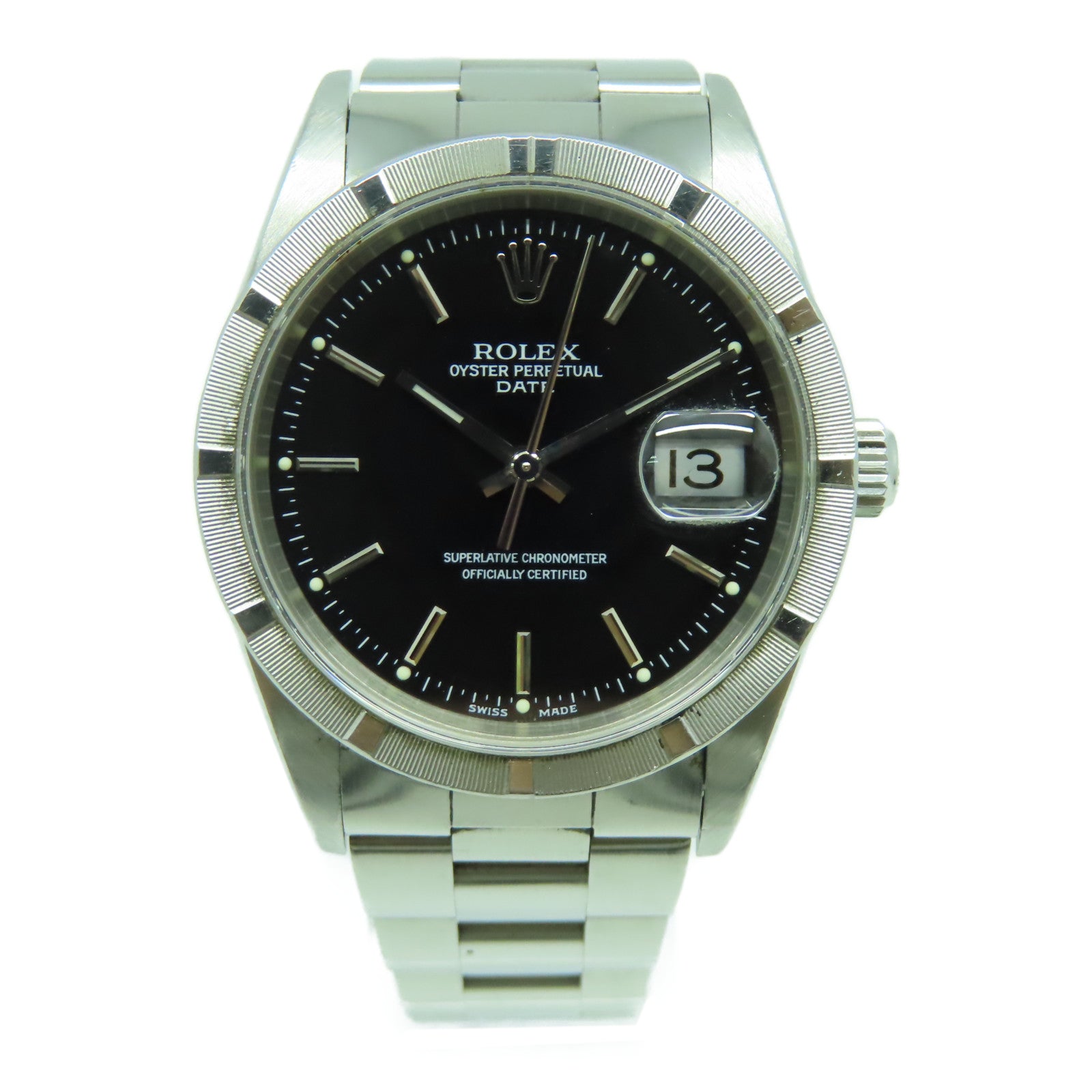 ROLEX Oyster Perpetual不鏽鋼手錶自動機芯黑色