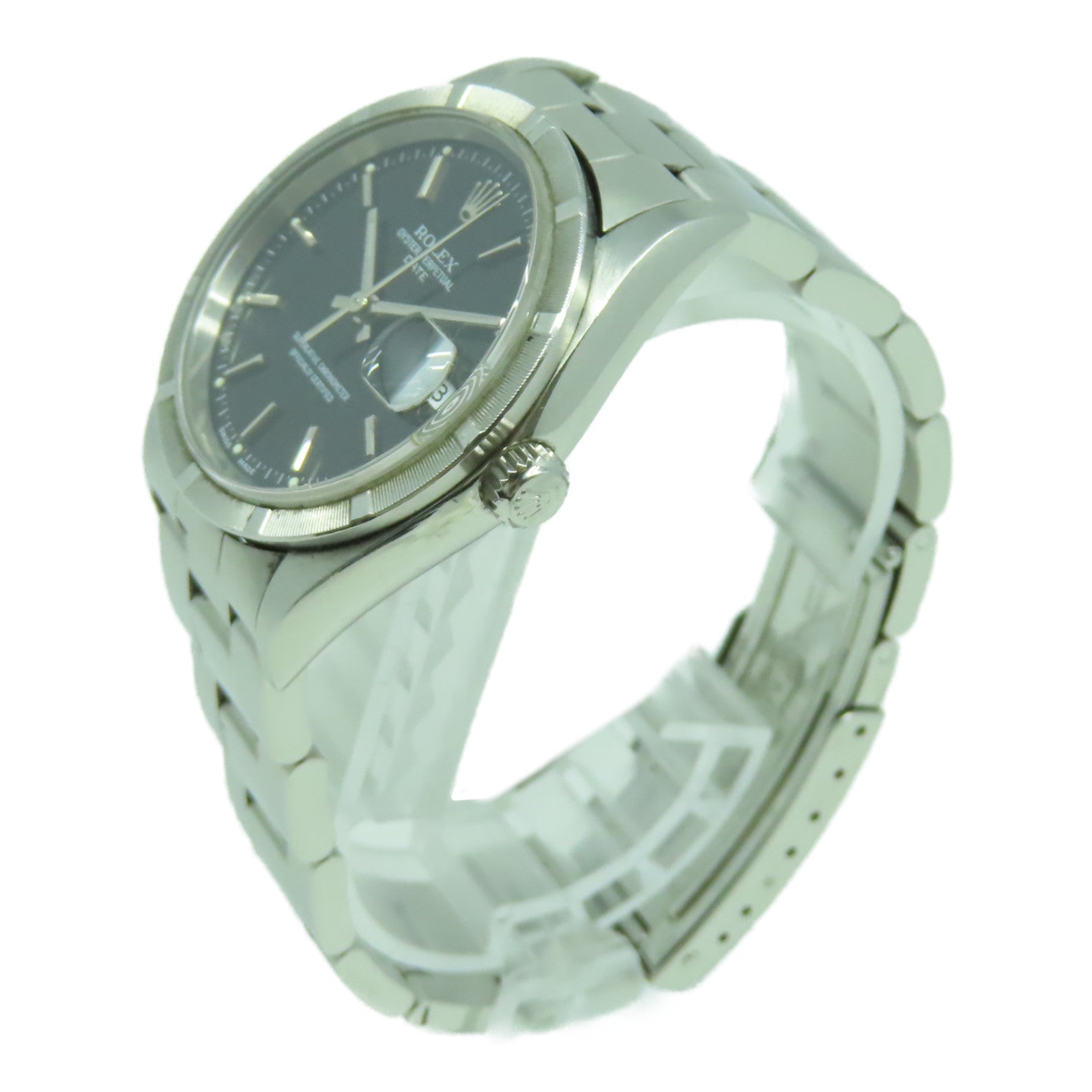 ROLEX Oyster Perpetual不鏽鋼手錶自動機芯黑色