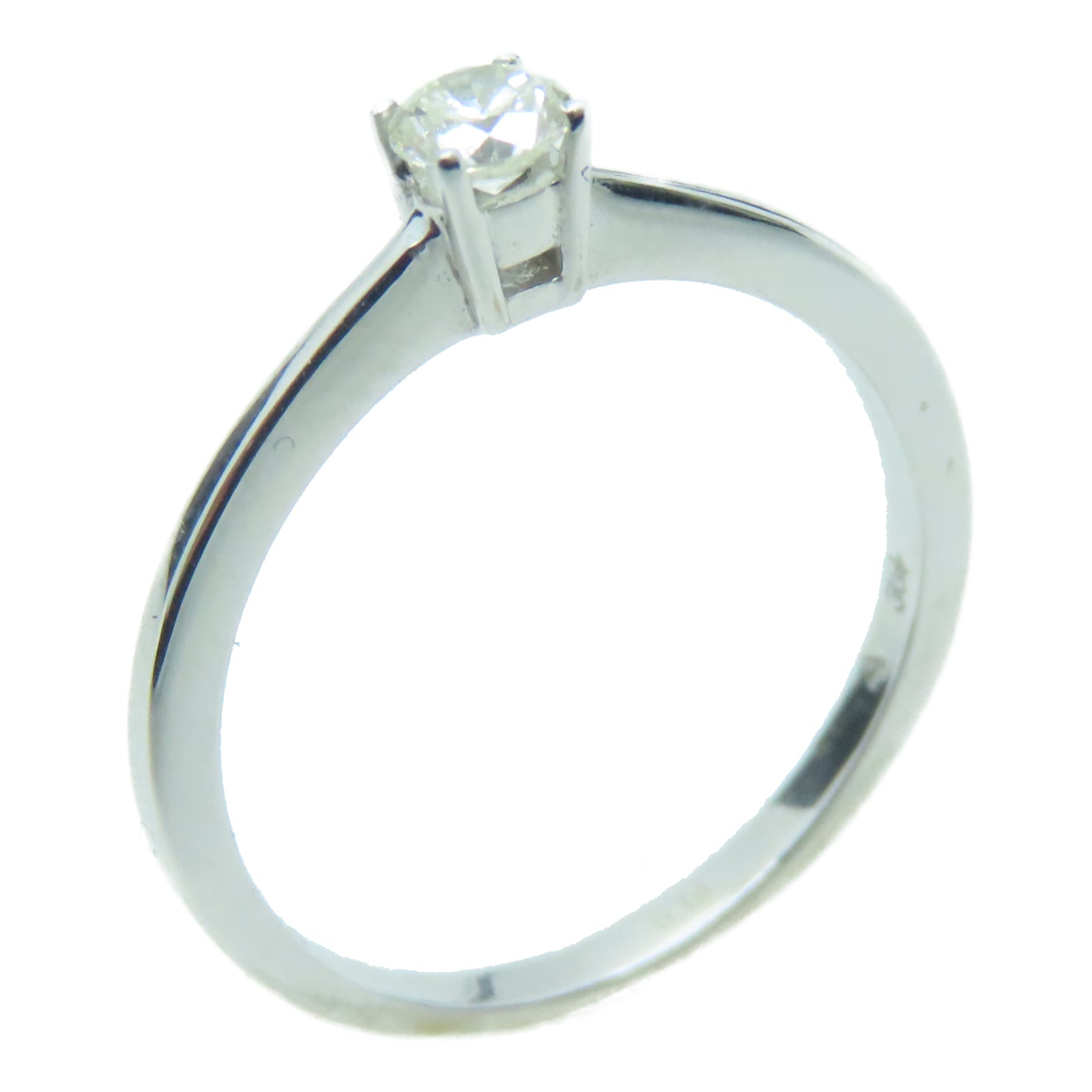 JEWELRY 18K白金Diamond Ring 0.19ct鑽石戒指US#6