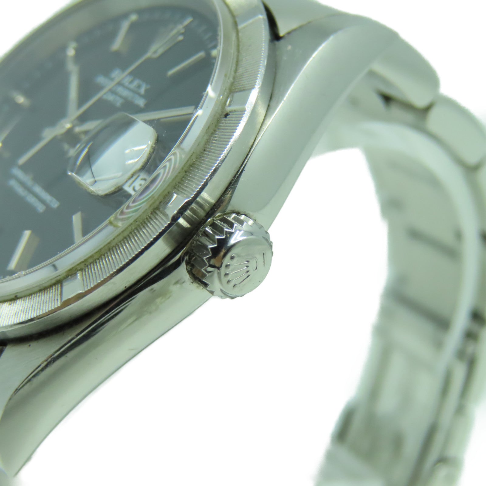 ROLEX Oyster Perpetual不鏽鋼手錶自動機芯黑色