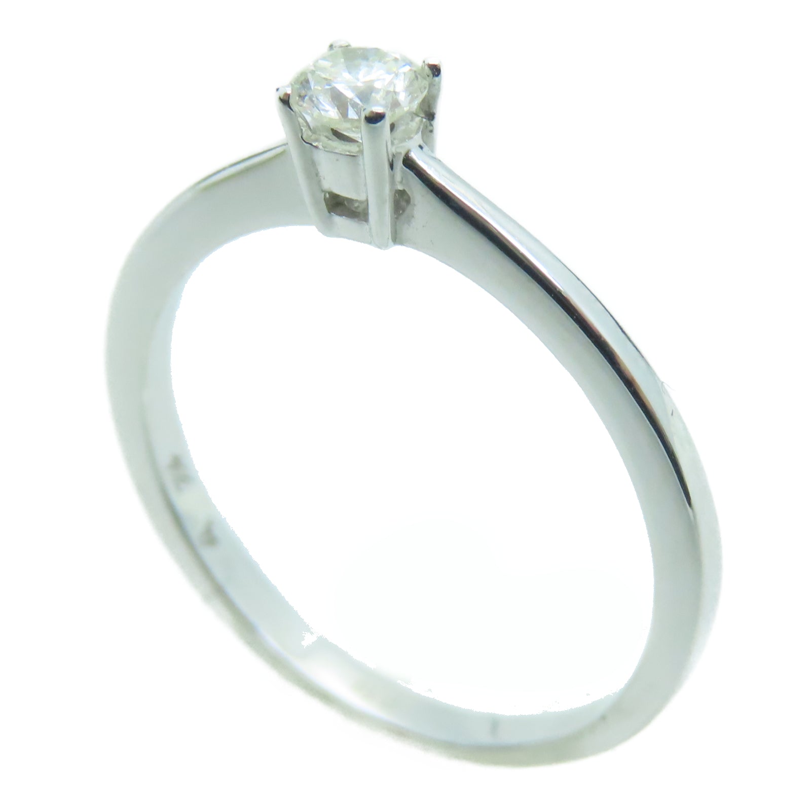 JEWELRY 18K白金Diamond Ring 0.19ct鑽石戒指US#6