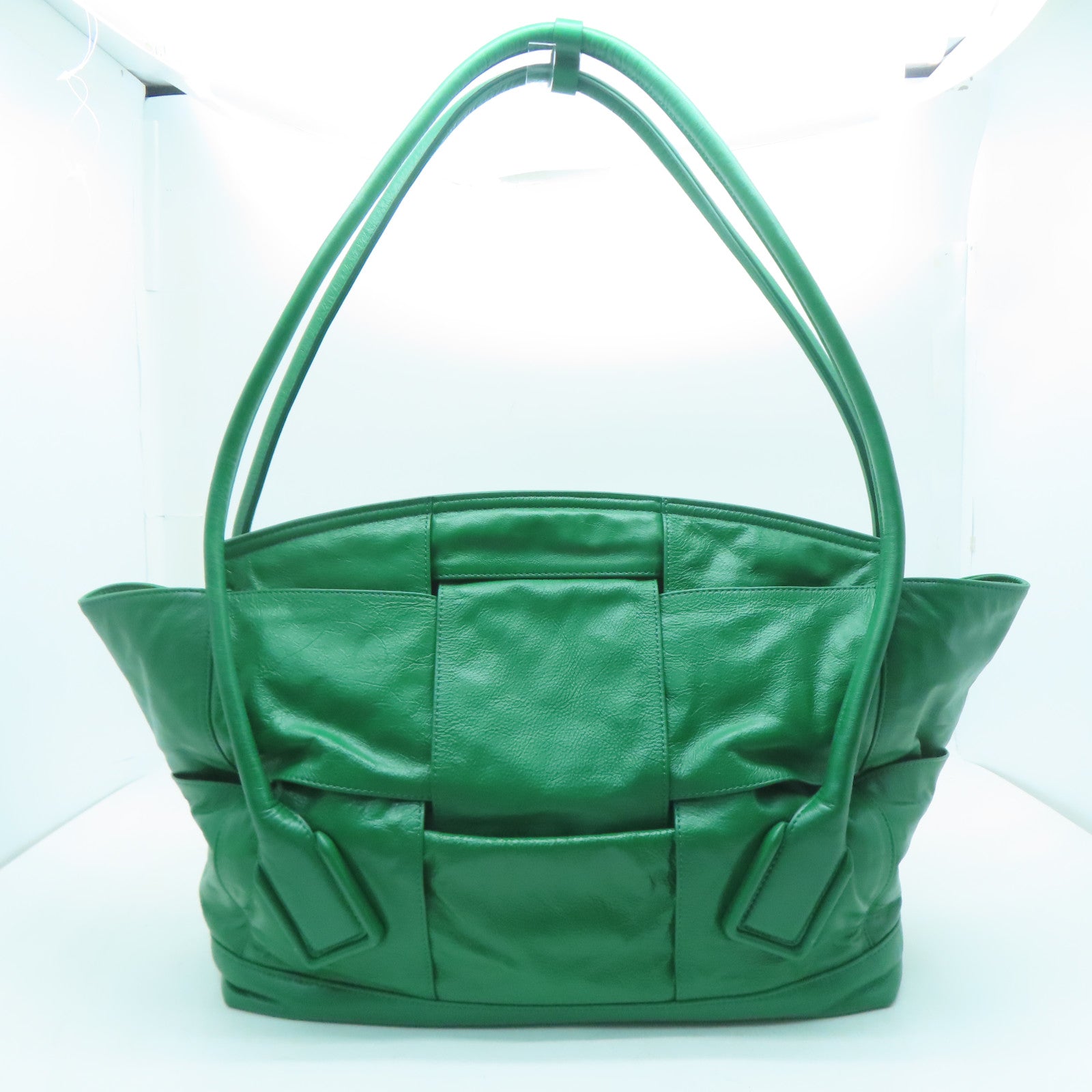 BOTTEGA VENETA 牛皮皮革Shoulder Bag手挽袋/肩背袋綠色