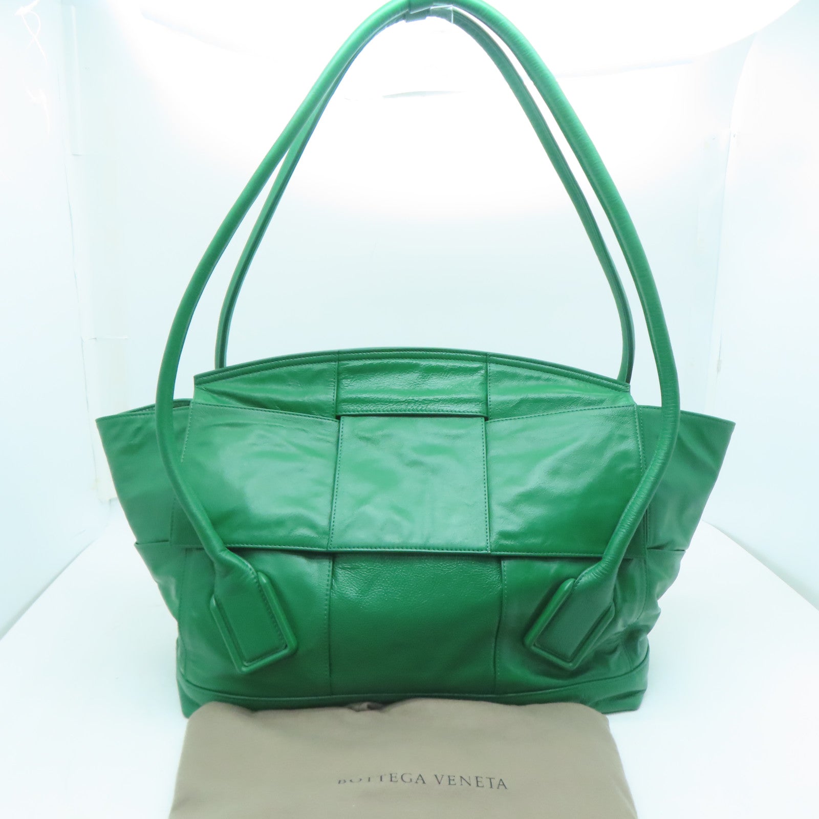 BOTTEGA VENETA 牛皮皮革Shoulder Bag手挽袋/肩背袋綠色